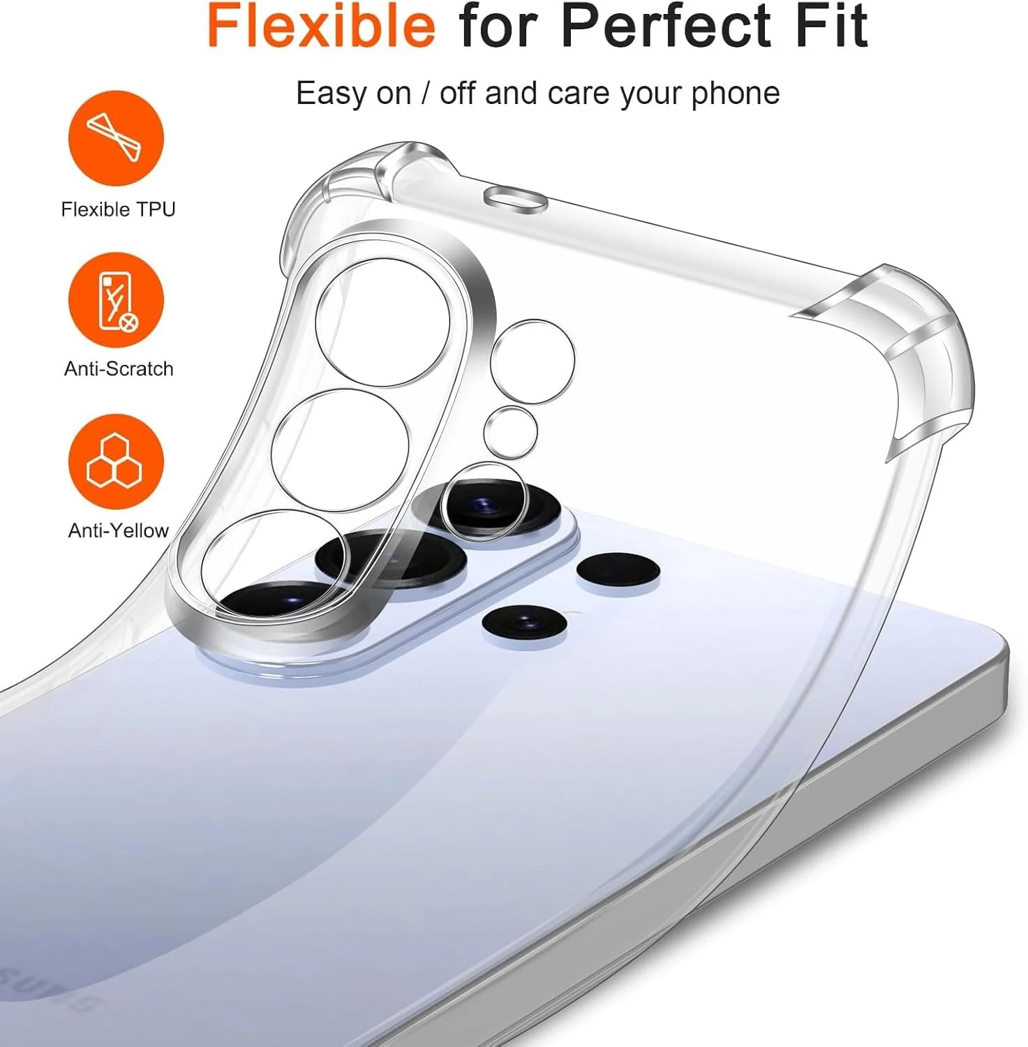 DL3 Mobilak Clear TPU Case for Samsung Galaxy S26 Ultra 5G, Camera protection, Shock-absorbing protection, Scratch-resistant surface - Clear