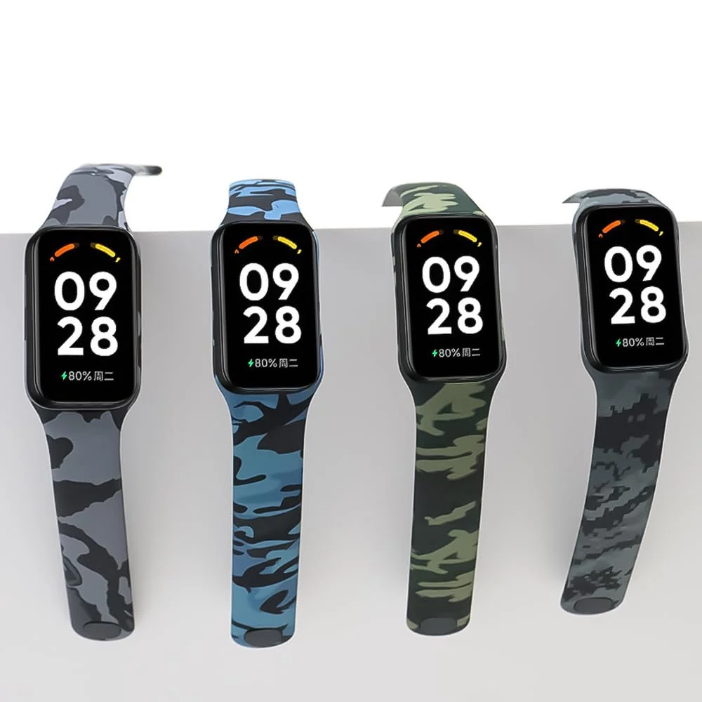 DL3 Mobilak Smart Watch Strap for Xiaomi Redmi Band 2, Sport Silicone Watch Band Wrist Strap, Replacement Bracelet Wristband Wrist Strap for Xiaomi Redmi Smart Band2 Accessories - Digital Green