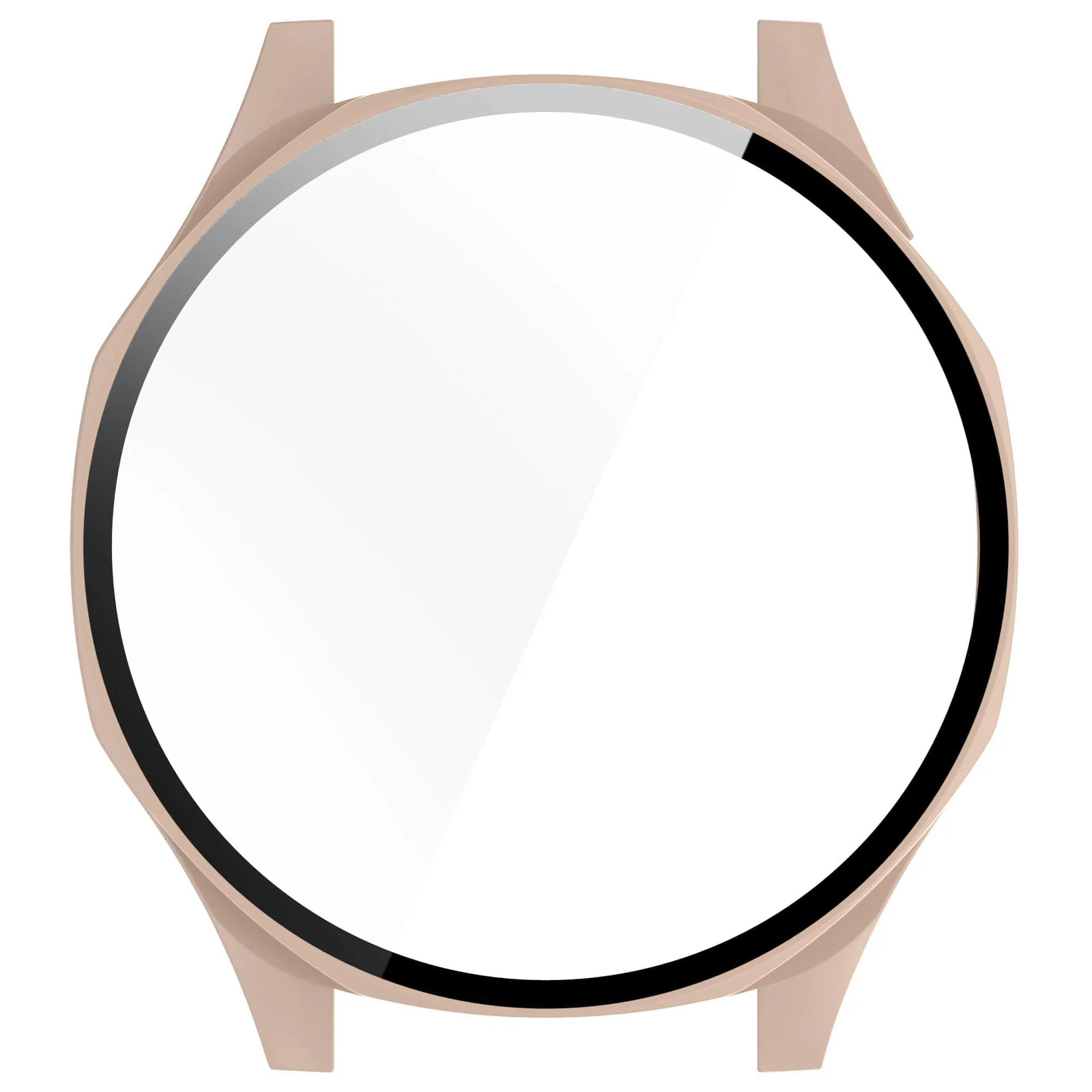 DL3 MOBILAK Full-Coverage Watch Case with Tempered Glass for Huawei Watch GT 5 46 mm, Pink