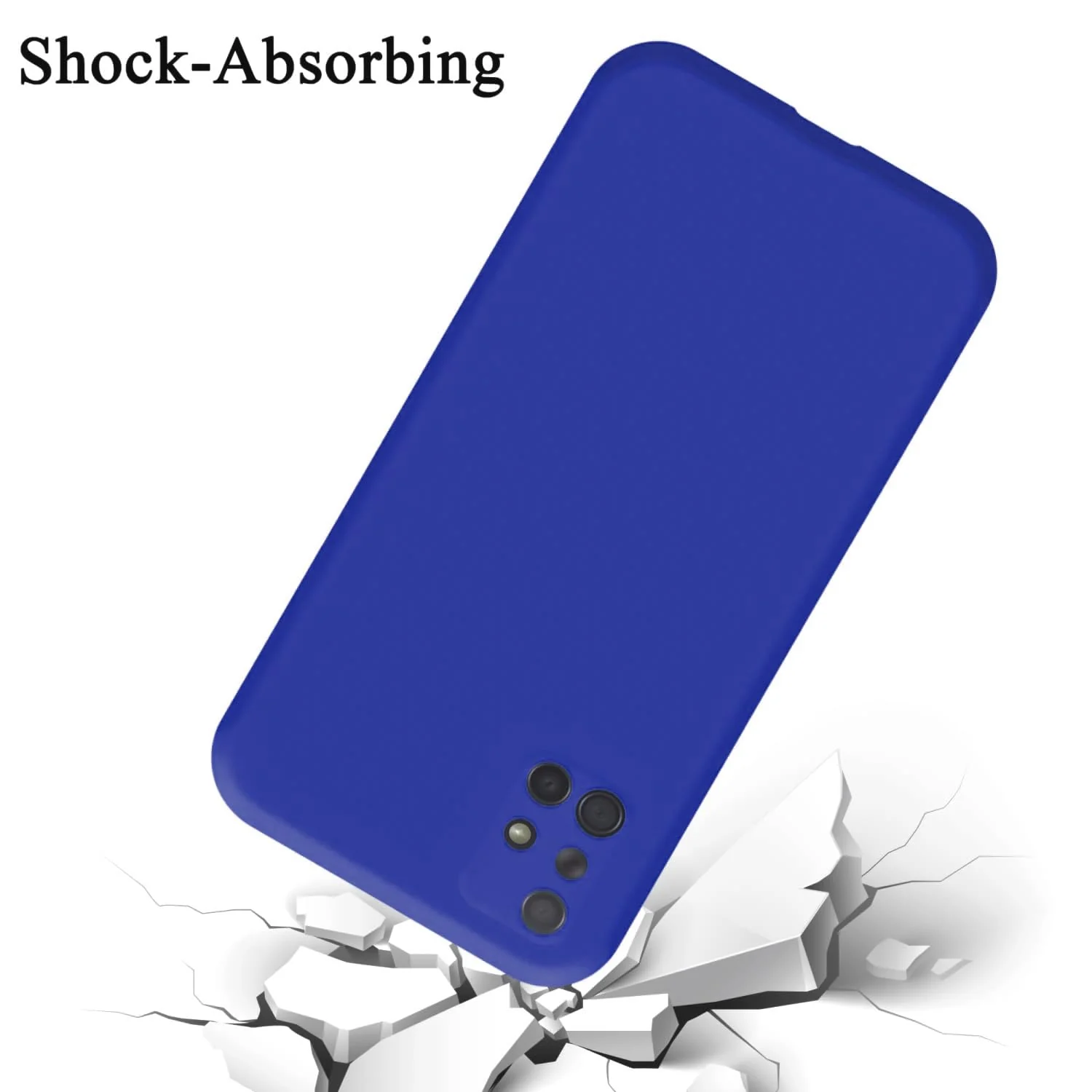 DL3 Mobilak Silicone Protective Case for Samsung Galaxy A71, Shock-absorbing protection, Scratch-resistant surface, Soft microfiber lining - Pepsi