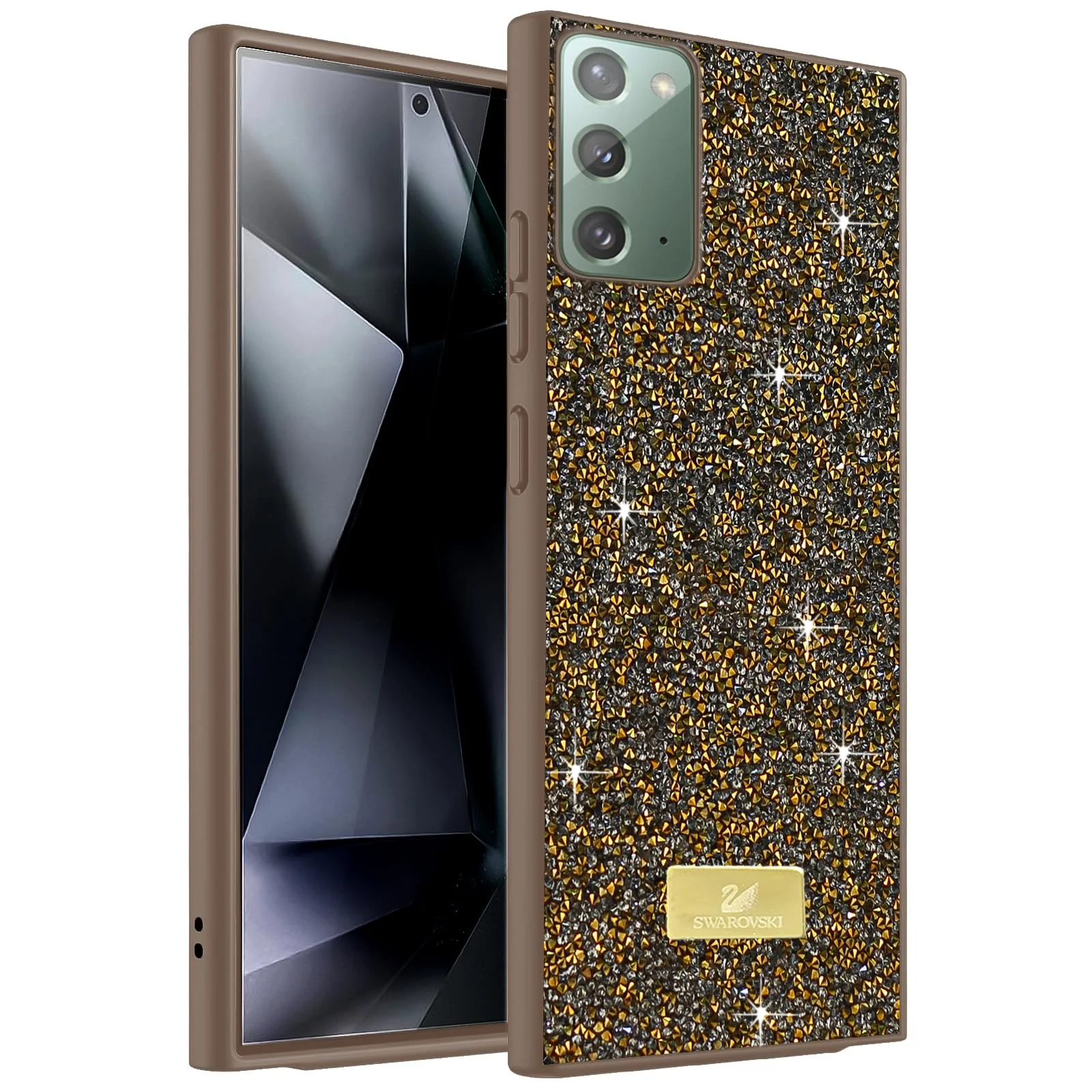 Case For Samsung Galaxy Note 20 5G Case Glitter, Sparkle Diamond Crystal Bling Case with Bling, Ultra Thin Lightweight Full Body Shockproof Anti-Scratch Protective Cover - Black