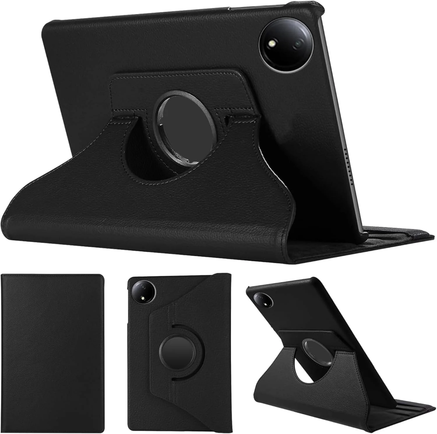 DL3 Mobilak Protective Cover for Xiaomi Redmi Pad SE 8.7'' inch 2024, 360° Rotatable Smart Stand, Leather Folio Flip Cover with Multi-Angle Viewing, Auto Wake Sleep