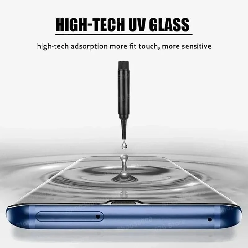 DL3 Mobilak Full Glass Screen Protector For realme 12 Pro 5G /realme 12 Pro Plus 5G UV Tempered Glass Full Glue Cover Screen Protector For Fingerprint Unlock Screen Glass Film - Clear