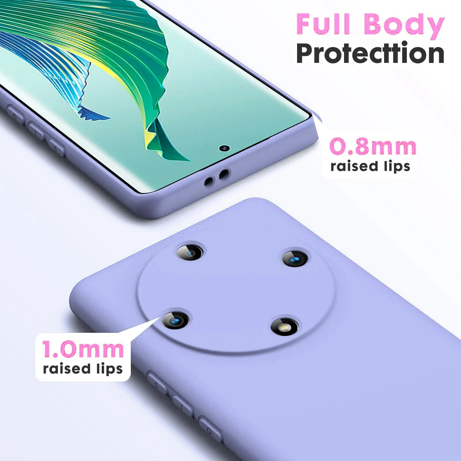 DL3 Mobilak Honor X9a Case, Soft Flexible Silicone Gel Rubber Bumper Cover, Full Body Shockproof Protective Phone Case - Baby Blue