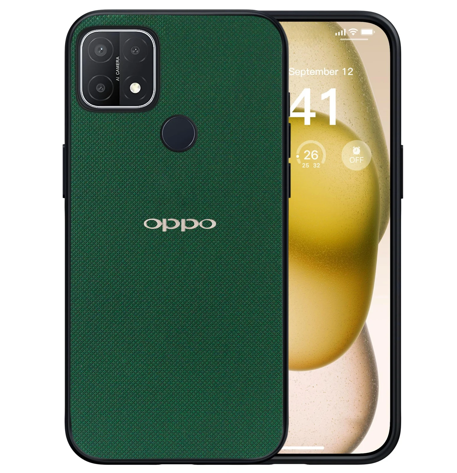 DL3 Mobilak PC and TPU Protective Case for OPPO A15 / OPPO A15S with Camera Protection and Shockproof Design