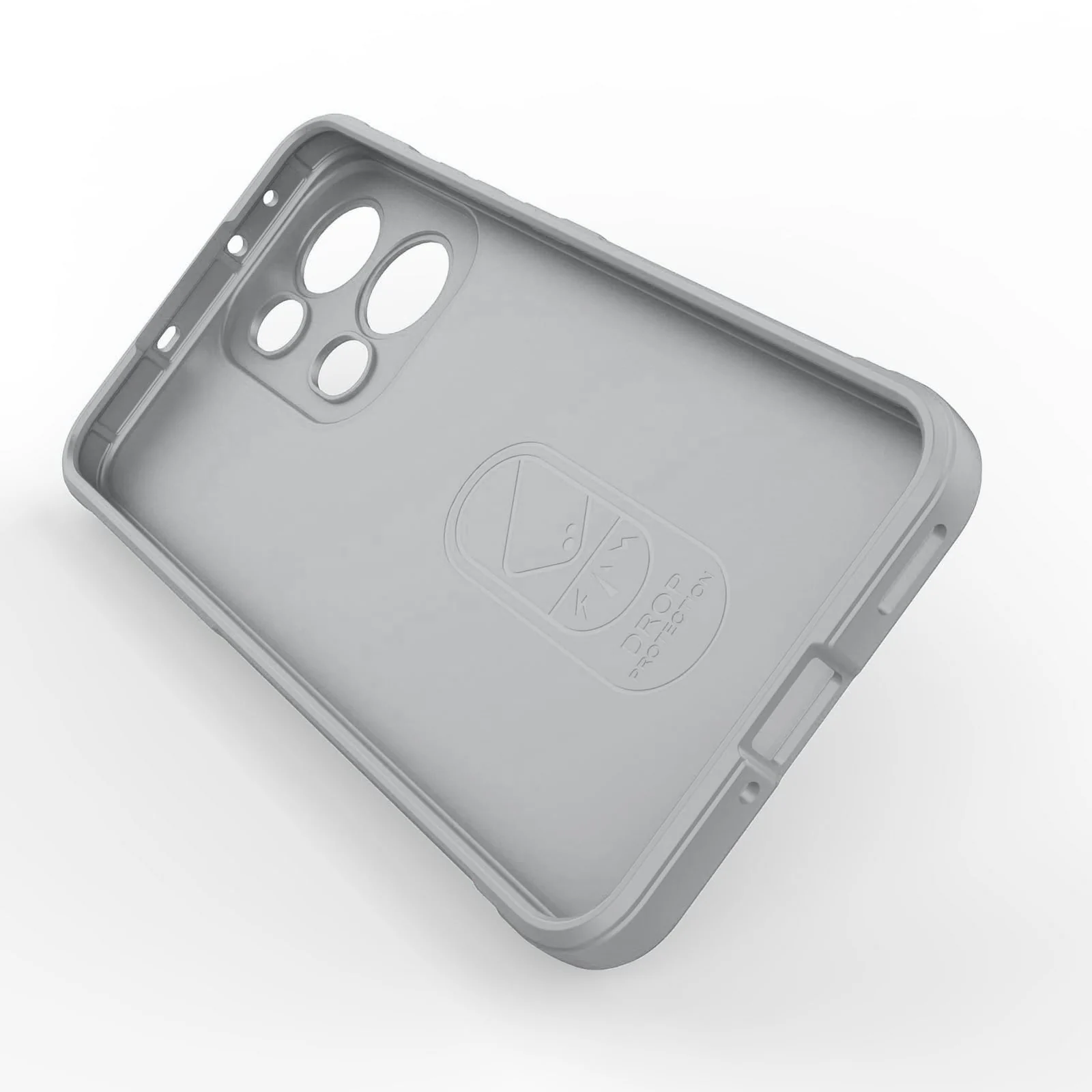 DL3 Mobilak Flexible Silicone and TPU Protective Case with Camera Protection for OPPO Reno 13 Pro 5G - Gray