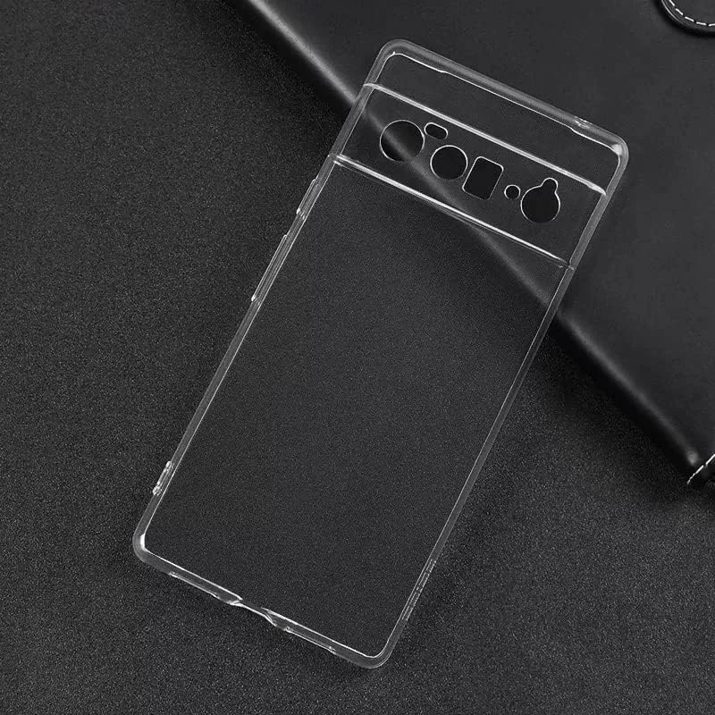 DL3 Mobilak Case Compatible with Google Pixel 6 Pro, Cover Silicone TPU Gorilla Anti-shock Protector Camera Shockproof Corners - Clear