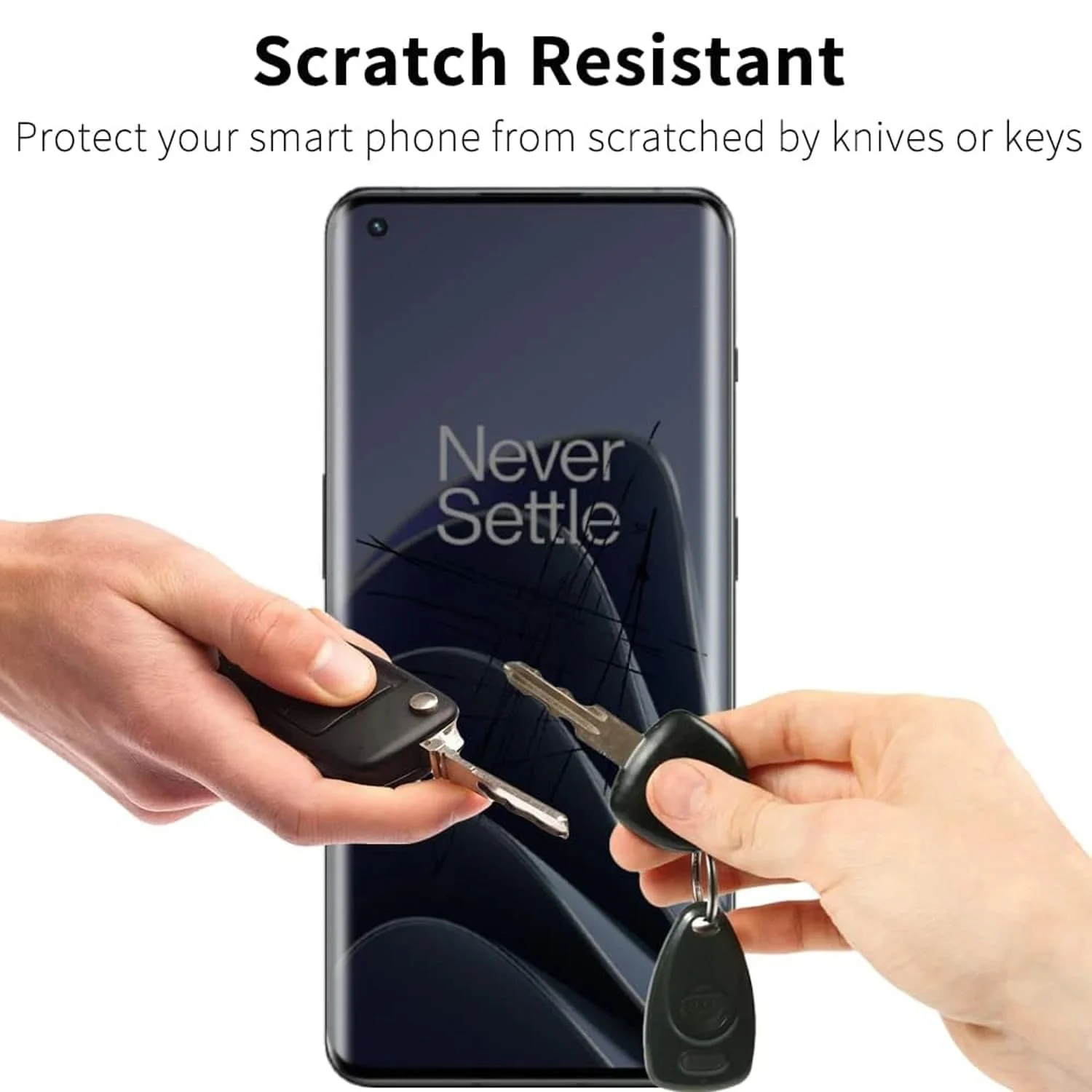 DL3 Mobilak Screen Protector for OnePlus 9 Pro Glass Fingerprint Reader Support 3D Curved Anti-Spy Tempered Glass Screen Protector - Privacy