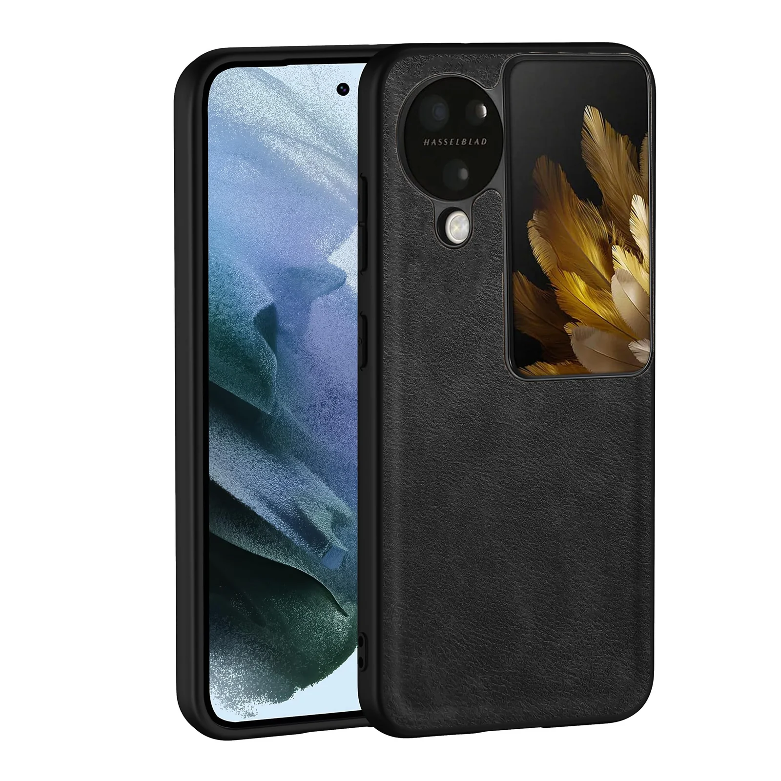 Dl3 Mobilak Case for Oppo Find N3 Flip Leather Case,Anti-Drop, Anti-Shock, Non-Slip Texture,Simple Cell Phong Cover (Gray)