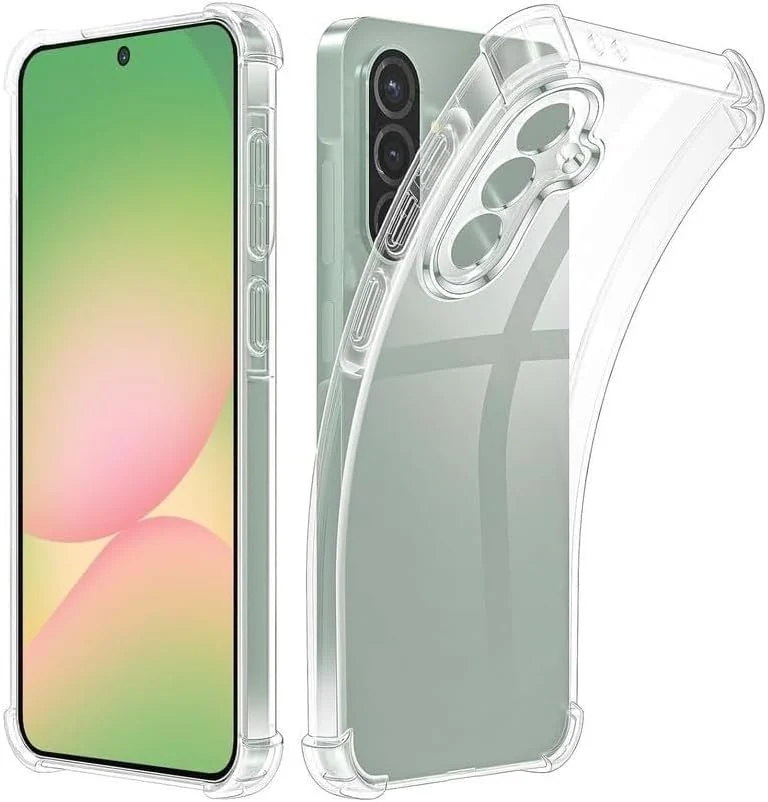 DL3 Mobilak Clear TPU Protective Case for Samsung Galaxy A17 with Camera Protection and Shockproof Design - Clear