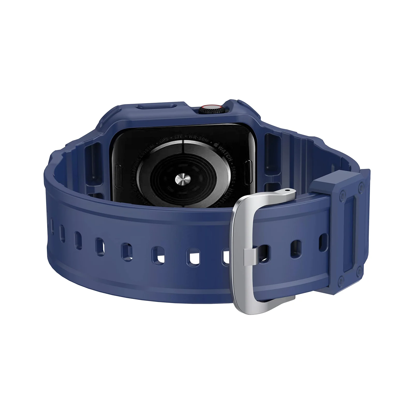 DL3 Mobilak Compatible With Apple Watch Band Ultra 2/1 49mm with Bumper Case, Rugged Men Bands for iWatch Ultra 2 / Ultra 49 mm, Sport Military Protector Drop-proof Shockproof - Blue