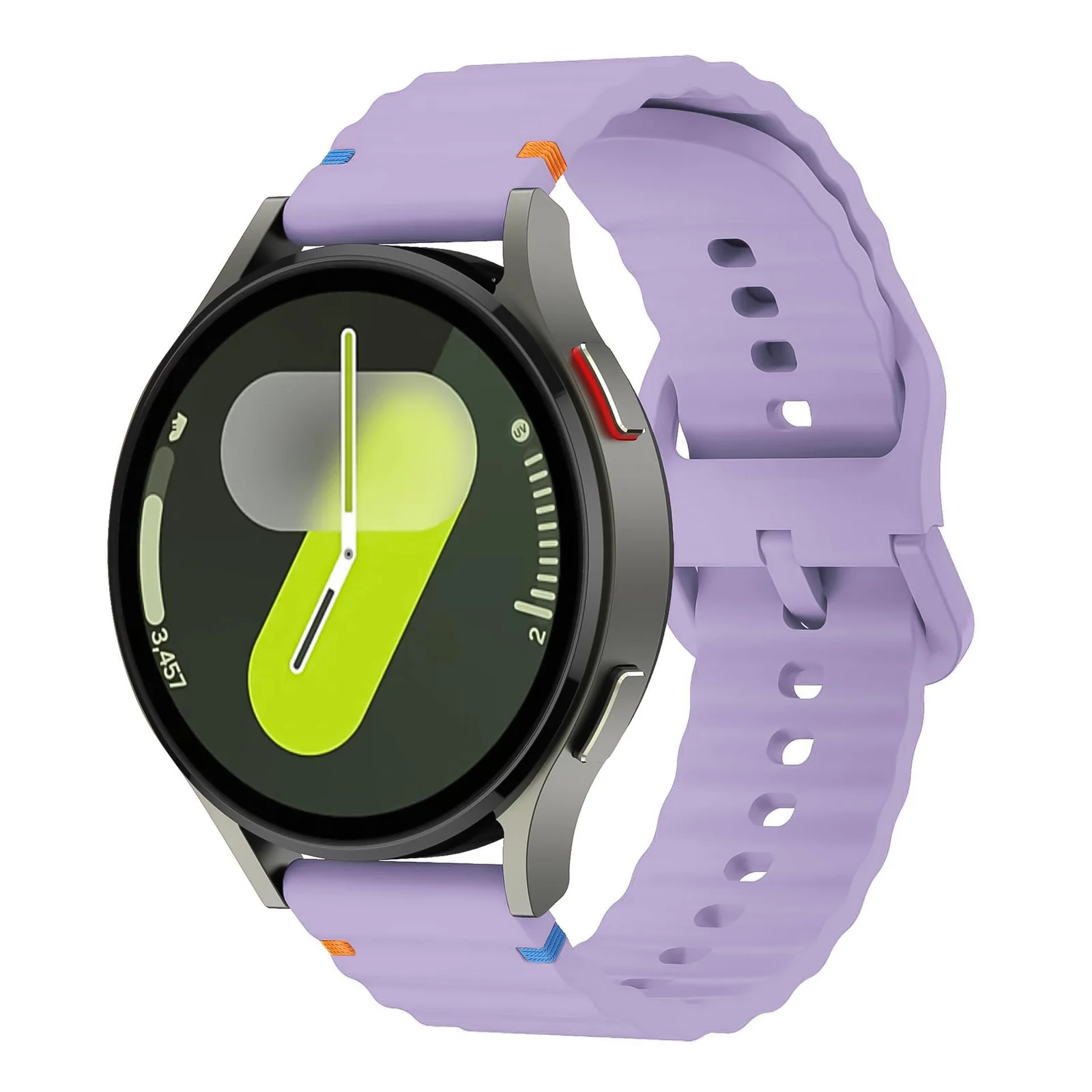 DL3 Mobilak Silicone Sport Band 22MM Strap For Xiaomi Redmi Watch 5 Actie/5 Lite/Samsung Galaxy Watch 3 45mm/Watch 46mm/Gear S3/Huawei watch GT5 GT4 GT3 GT2 GT 46MM/GT2E/GT3 Pro GT 5 Pro - Purple