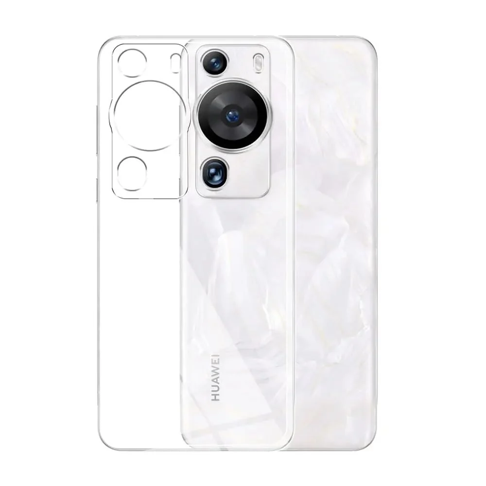 DL3 Mobilak Case Compatible with Huawei P60 Pro/Huawei P60 Case Crystal Soft TPU Gel Case Flexible Silicone Anti-Scratch Camera Protection TPU Cover - Clear