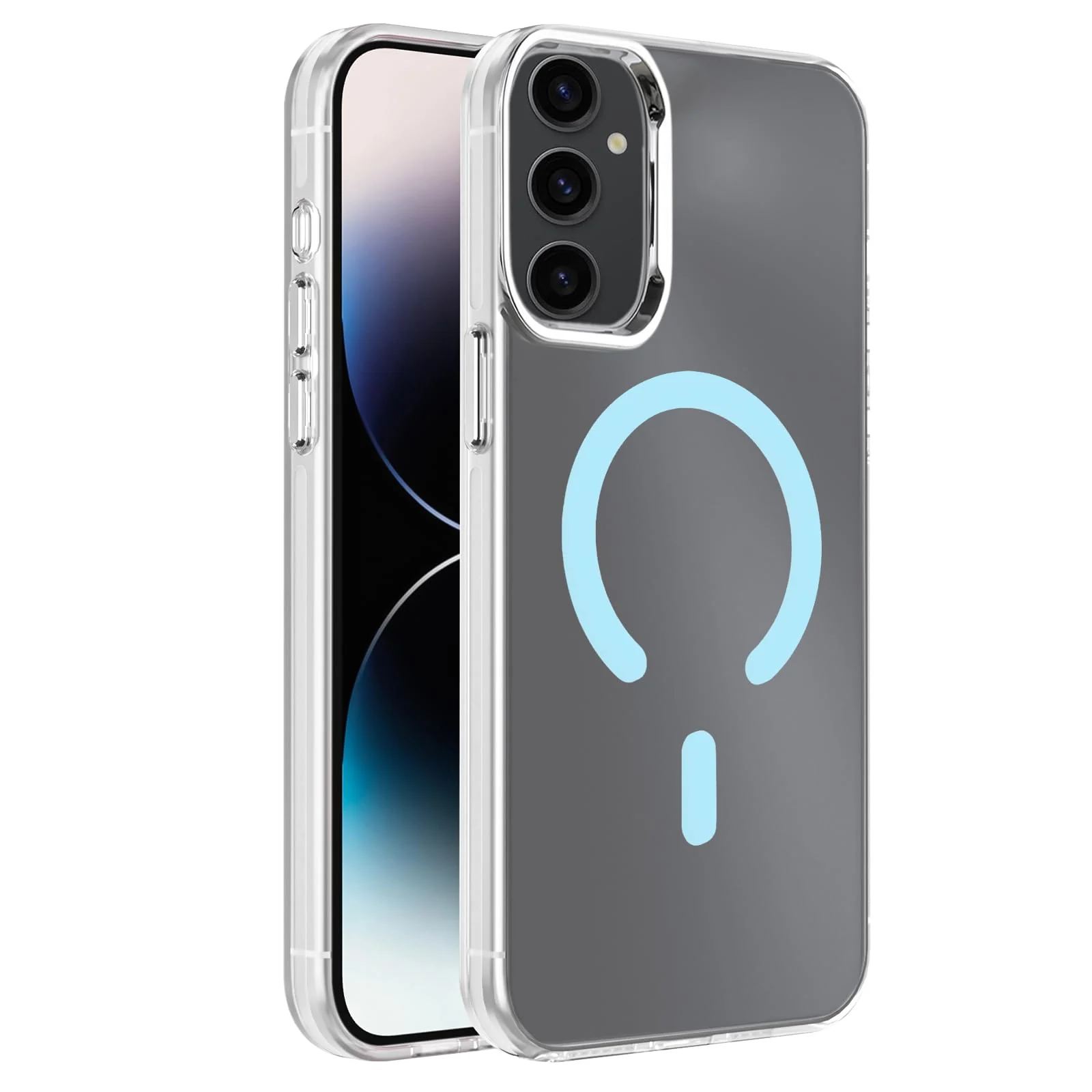 DL3 Mobilak Case for Samsung Galaxy A05S Crystal Clear [Not Compatible with MagSafe] Soft TPU Gel Case Flexible Silicone Anti-Scratch Transparent TPU Cover - Baby Blue