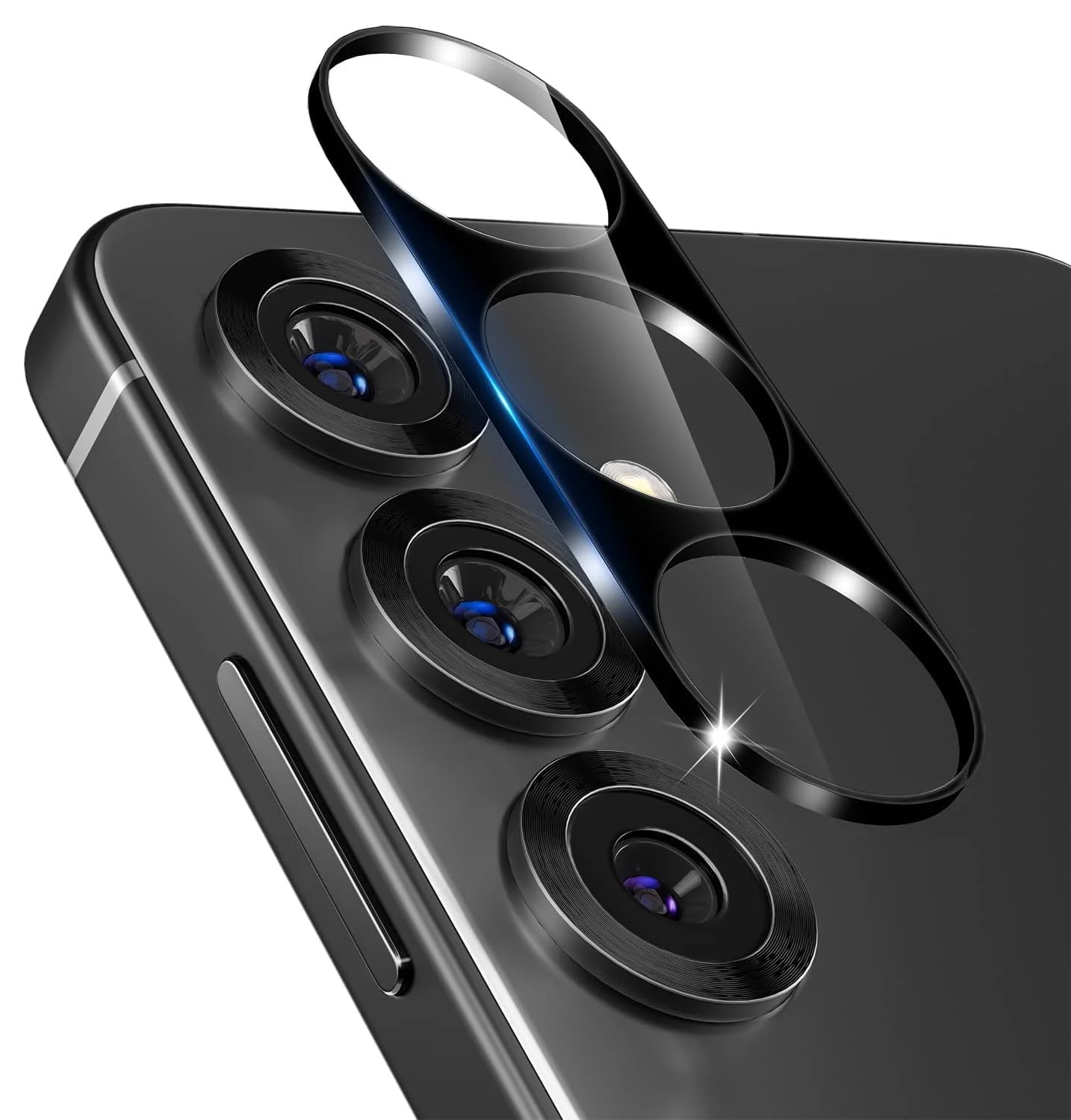 DL3 Mobilak Samsung Galaxy A16 4G / A16 5G Camera Lens Protector Tempered Glass Screen Protector HD [Full Coverage][Anti-Scratch] Drop Protection Ultra Clear/Thin Lens Protector Case - Black