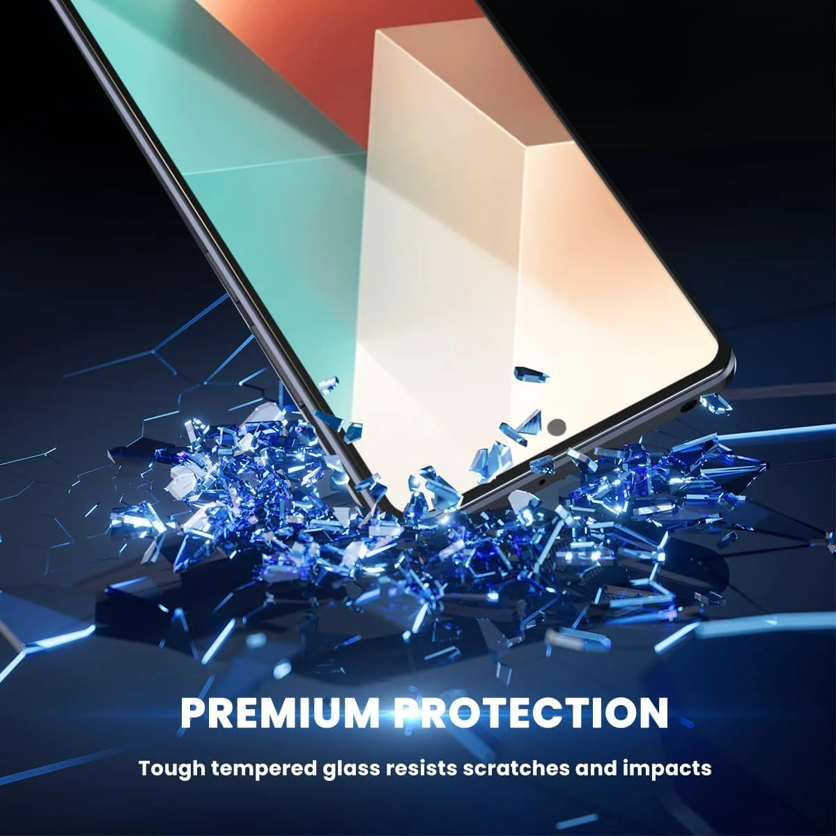 DL3 Mobilak 5D Full Glass Screen Protector For realme 9i / OPPO A96 / A76 / A36 Black Frame - Clear