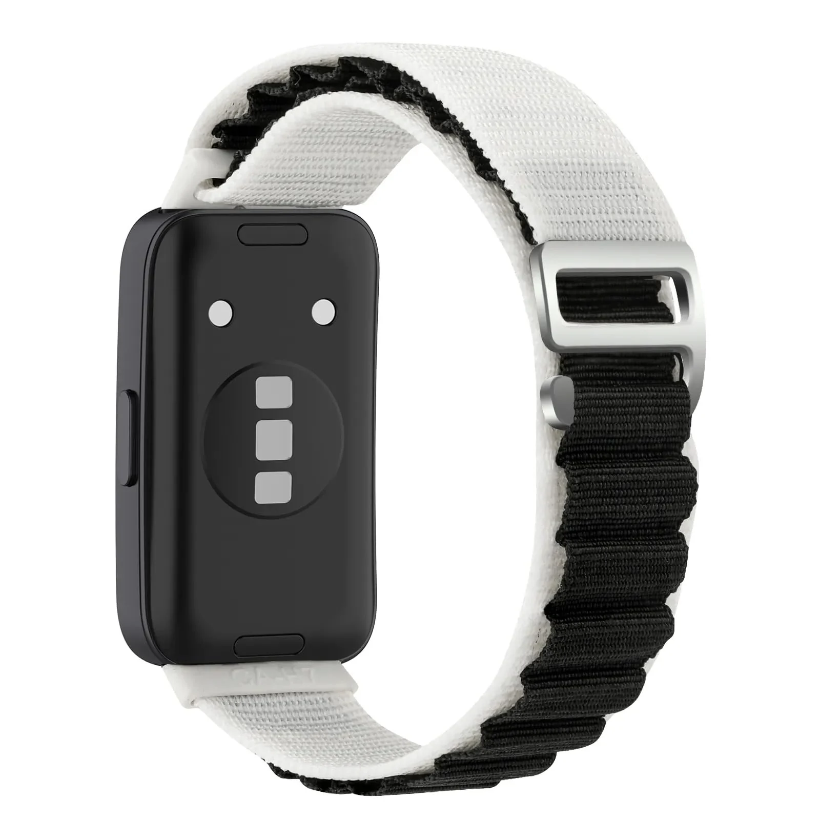 DL3 Mobilak Alpine Loop Band for Huawei Band 9 / Huawei Band 8, Women Men Nylon Sport Solo Loop Rugged Wristband with G‑Hook For Huawei Band 8/Band 9 - Starlight Black