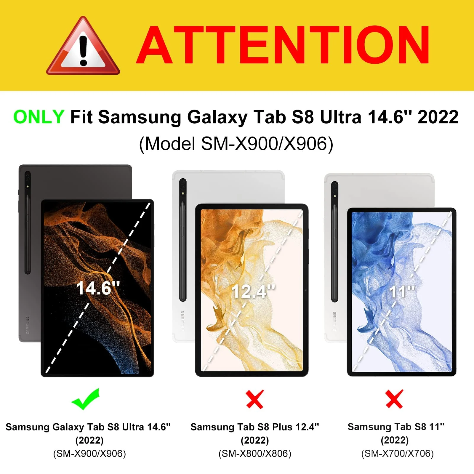 "DL3 Mobilak Smart Case for Samsung Galaxy Tab S8 Ultra 14.6"" 2022 with Pencil Holder, Soft TPU Smart Stand Back Cover Auto Wake/Sleep Feature - Blue"
