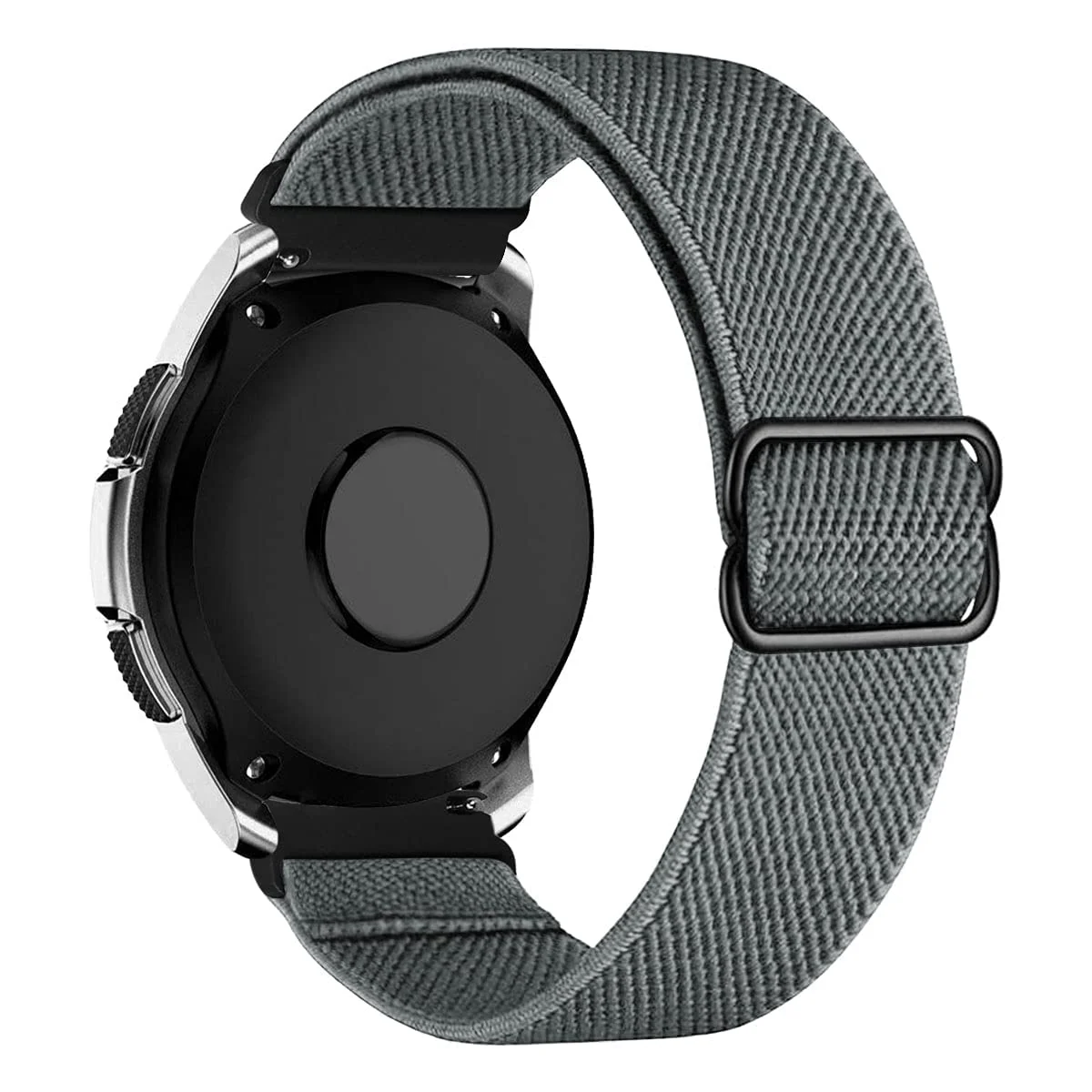 DL3 Mobilak Strap Nylon Loop 20MM Band Compatible with Samsung Galaxy Watch 7/6/5/4 40mm 44mm/Watch 5 Pro 45mm/S2 classic/active 2 40mm 44mm/Amazfi GTS 2/2e/3/3 Pro/4/GTS 2 Mini/3 Mini/4 Mini/Bip 3 - Black
