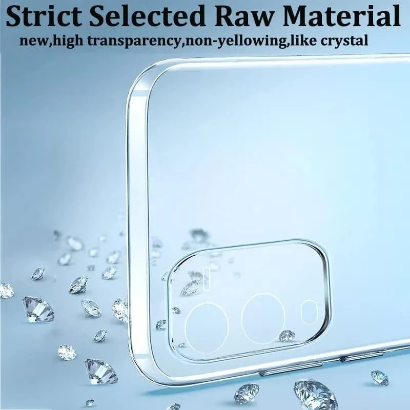 DL3 Mobilak Case Compatible with vivo V25 5G/V25E 4G/X80 Lite Case Crystal Soft TPU Gel Case Flexible Silicone Anti-Scratch Camera Protection TPU Cover - Clear