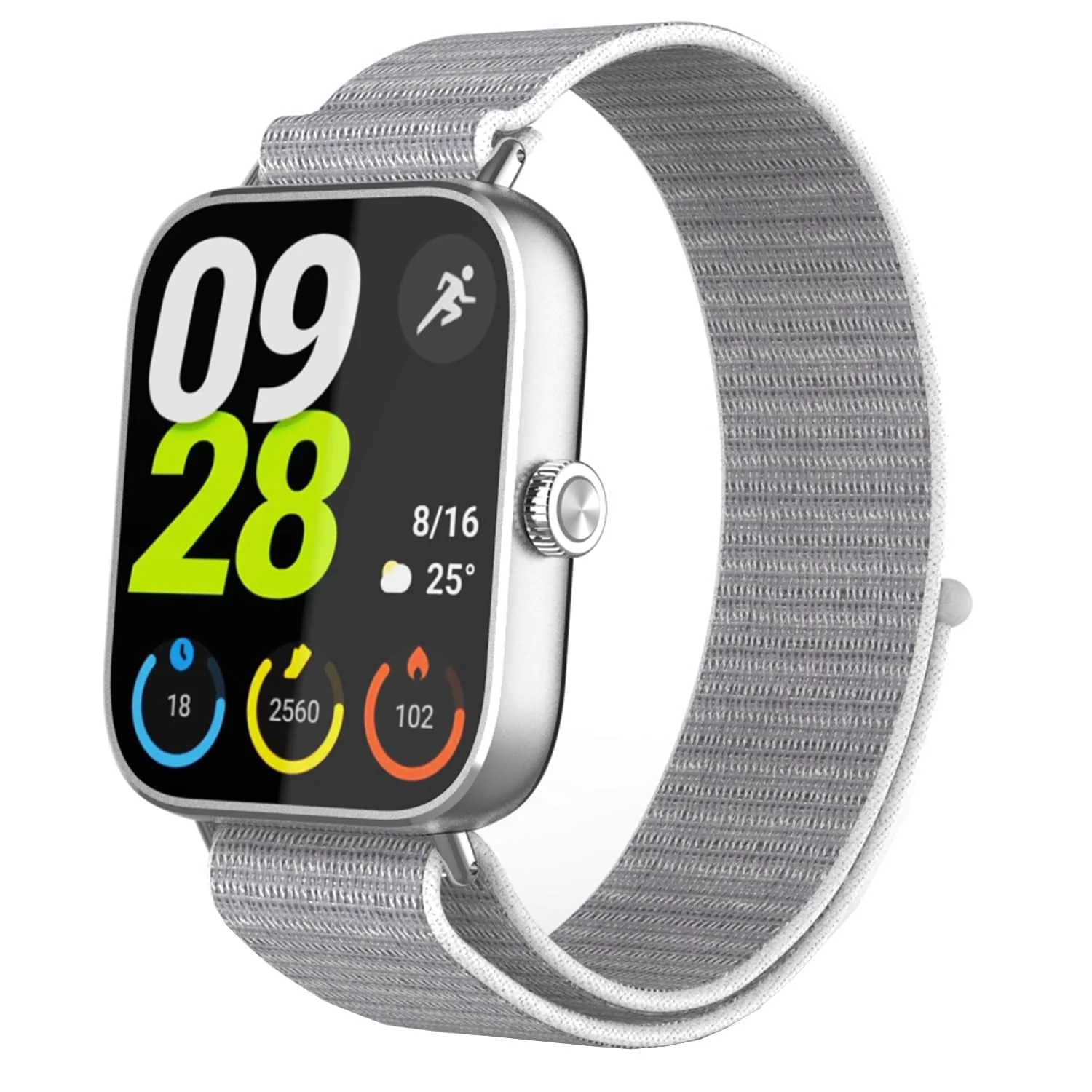 DL3 Mobilak Nylon Strap for Redmi Watch 4/Redmi Watch 5/Xiaomi Smart Band 8 Pro/Band 9 Pro, Men and Women Breathable Elastic Bracelet, Adjustable Straps Replacement Band Sport Watchband - Shell