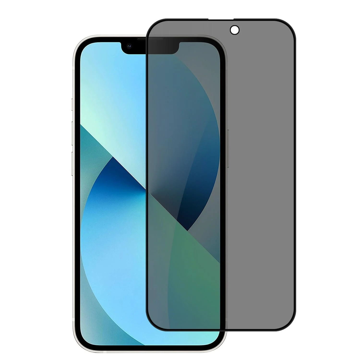 DL3 Mobilak iPhone 15 Pro Max/iPhone 15 Plus Privacy Screen Protector, Anti-Spy 9H Hardness Tempered Glass Film [Case Friendly] [Bubble Free] - Black