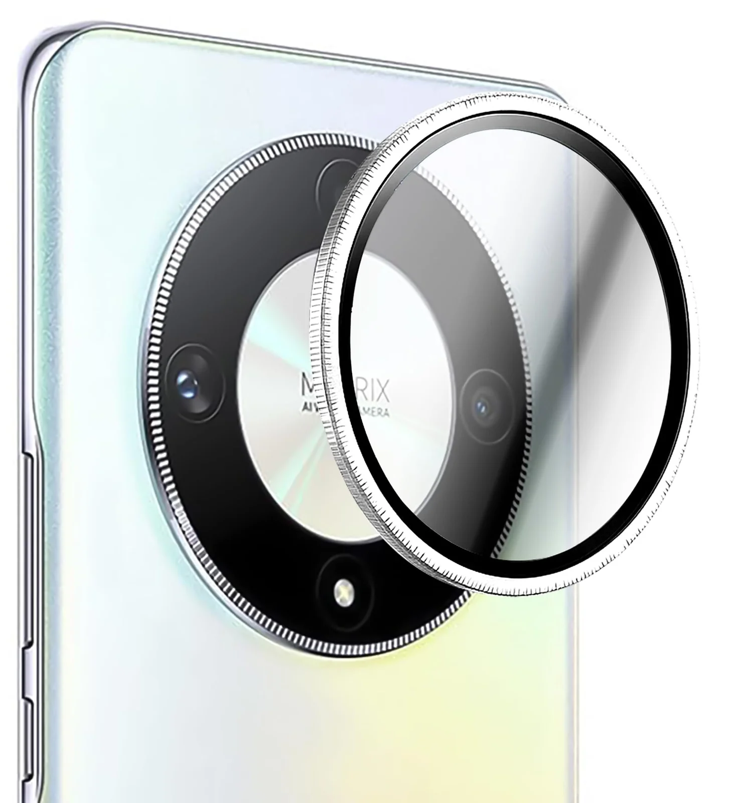 DL3 Mobilak Camera Lens Protector for Honor X9c/Honor X9b Accessories, 9H Tempered Glass Metal Individual Ring Camera Cover Screen Protector, Case Friendly, Anti Scratch