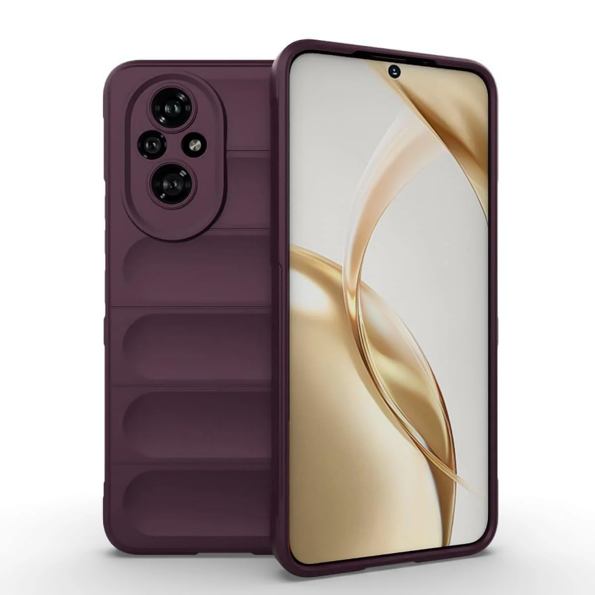 DL3 Mobilak Rugged Protective Case for Honor 200 Pro 5G, Camera protection, Shock-absorbing protection, Non-slip grip - Wine Red