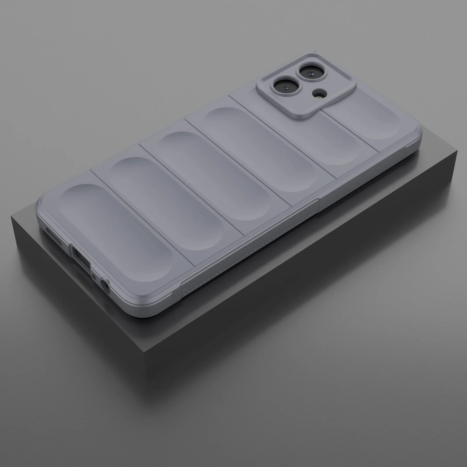 DL3 Mobilak Soft Silicone Protective Case for Samsung Galaxy A07 with Camera Protection and Shockproof Design - Gray