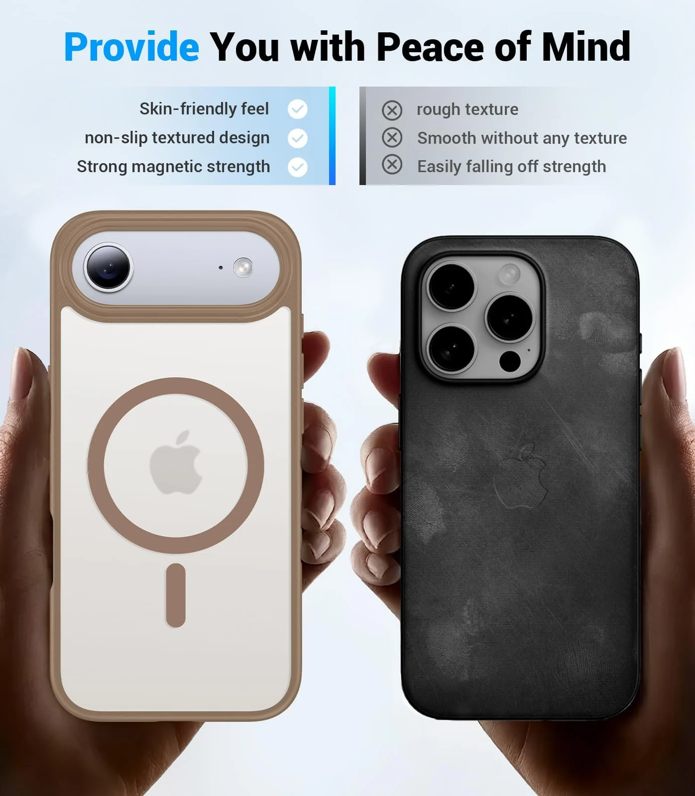 DL3 Mobilak Translucent Matte Case for iPhone 17 Pro Max 6.9-Inch Compatible with, Compatible with MagSafe accessories, Shock-absorbing protection, Scratch-resistant surface - Desert