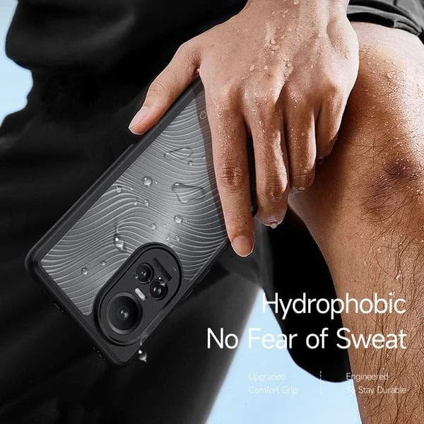 DL3 Mobilak Compatible with OPPO Reno 10 5G / Reno 10 Pro 5G Case Waterproof, Full-Body Heavy Duty Shockproof Phone Case, Translucent Matte Cover, Built-in Camera Lens Protective - Black