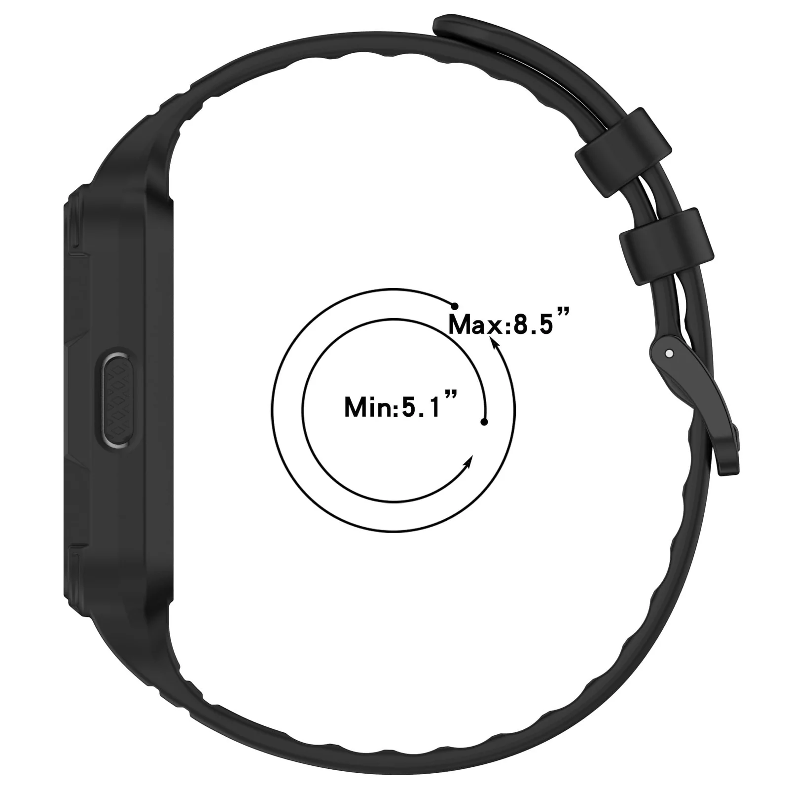 MOBIGON Rugged Silicone Strap with Bumper Case for Huawei Band 11, Green