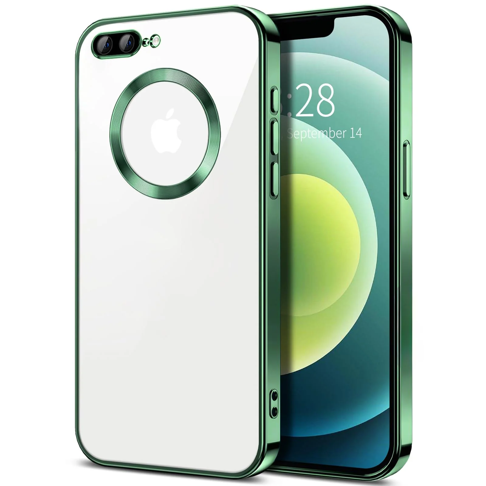 DL3 Mobilak Plated-Edge TPU Protective Case with Camera Protection for iPhone 7 Plus / iPhone 8 Plus - Green