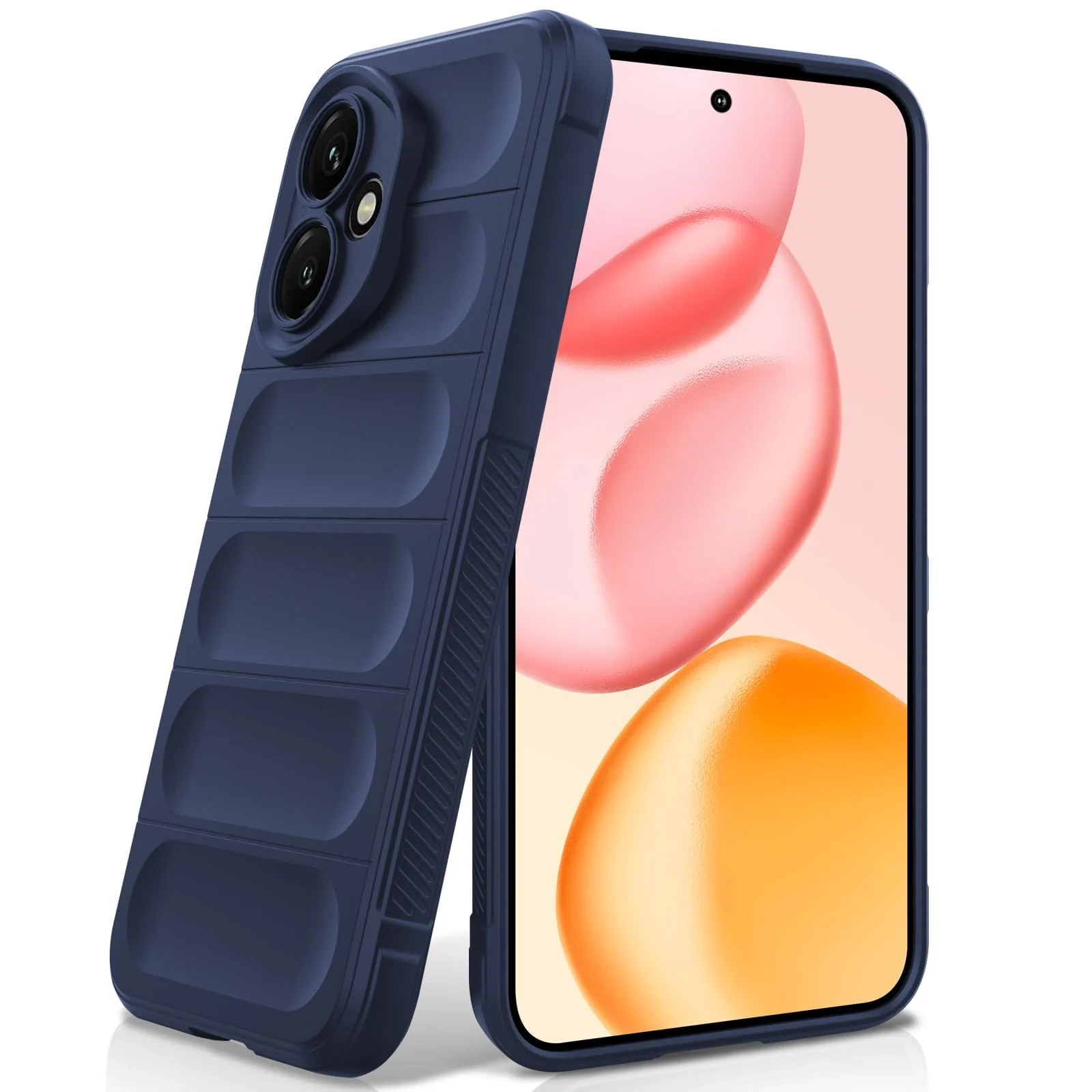DL3 Mobilak Soft Silicone Protective Case for Honor 400 5G with Camera Protection and Shockproof Design - Blue