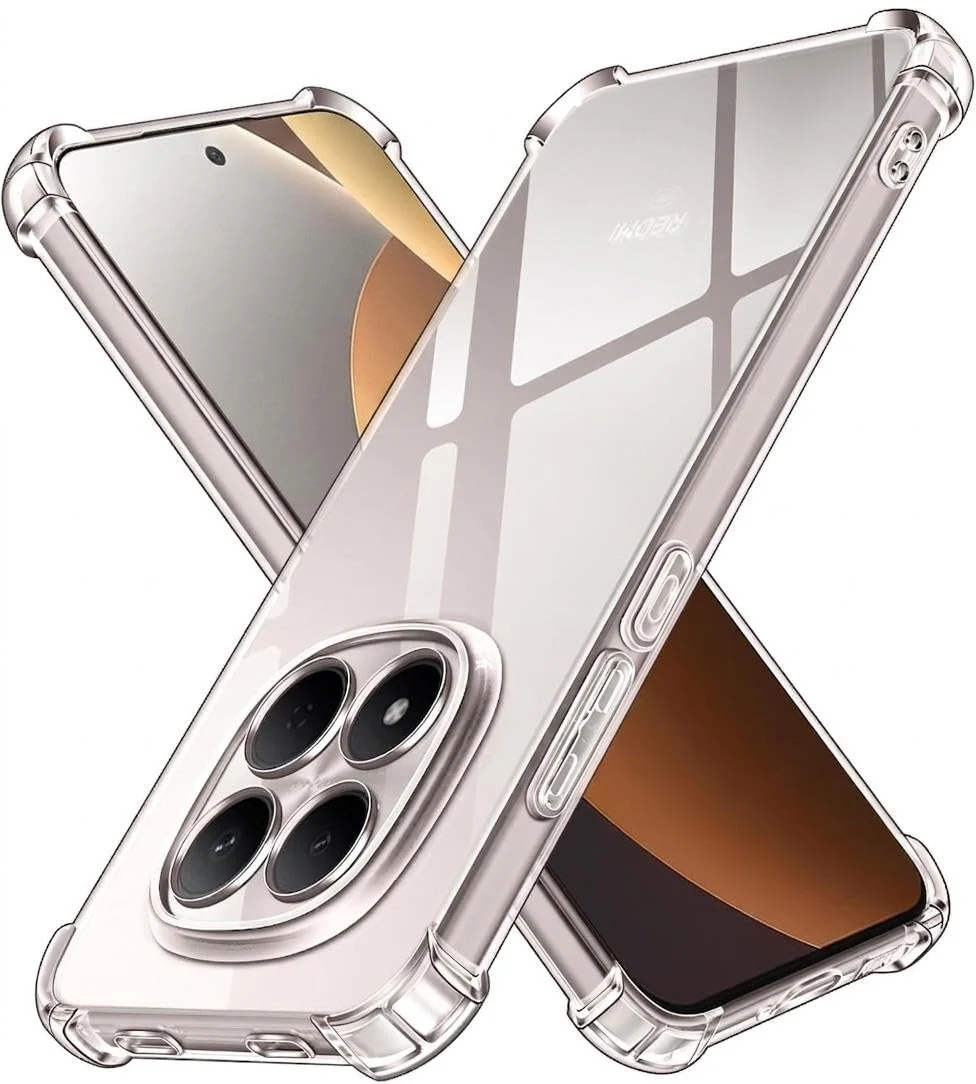 DL3 Mobilak Clear TPU Protective Case for Xiaomi Redmi Note 15 Pro 5G (Not for Redmi Note 15 Pro 4G) with Camera Protection and Shockproof Design - Clear
