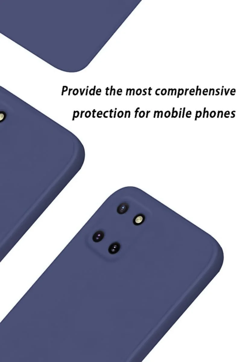 DL3 Mobilak Liquid Silicone Protective Case for Samsung Galaxy Note 10 Lite with Microfiber Lining and Shockproof Design - Blue 1
