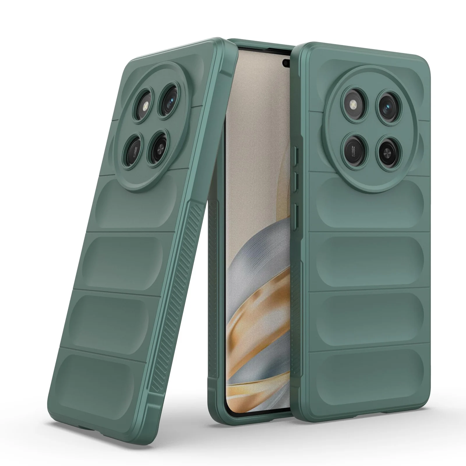 DL3 Mobilak Flexible Silicone and TPU Protective Case with Camera Protection for Honor X9C - Green