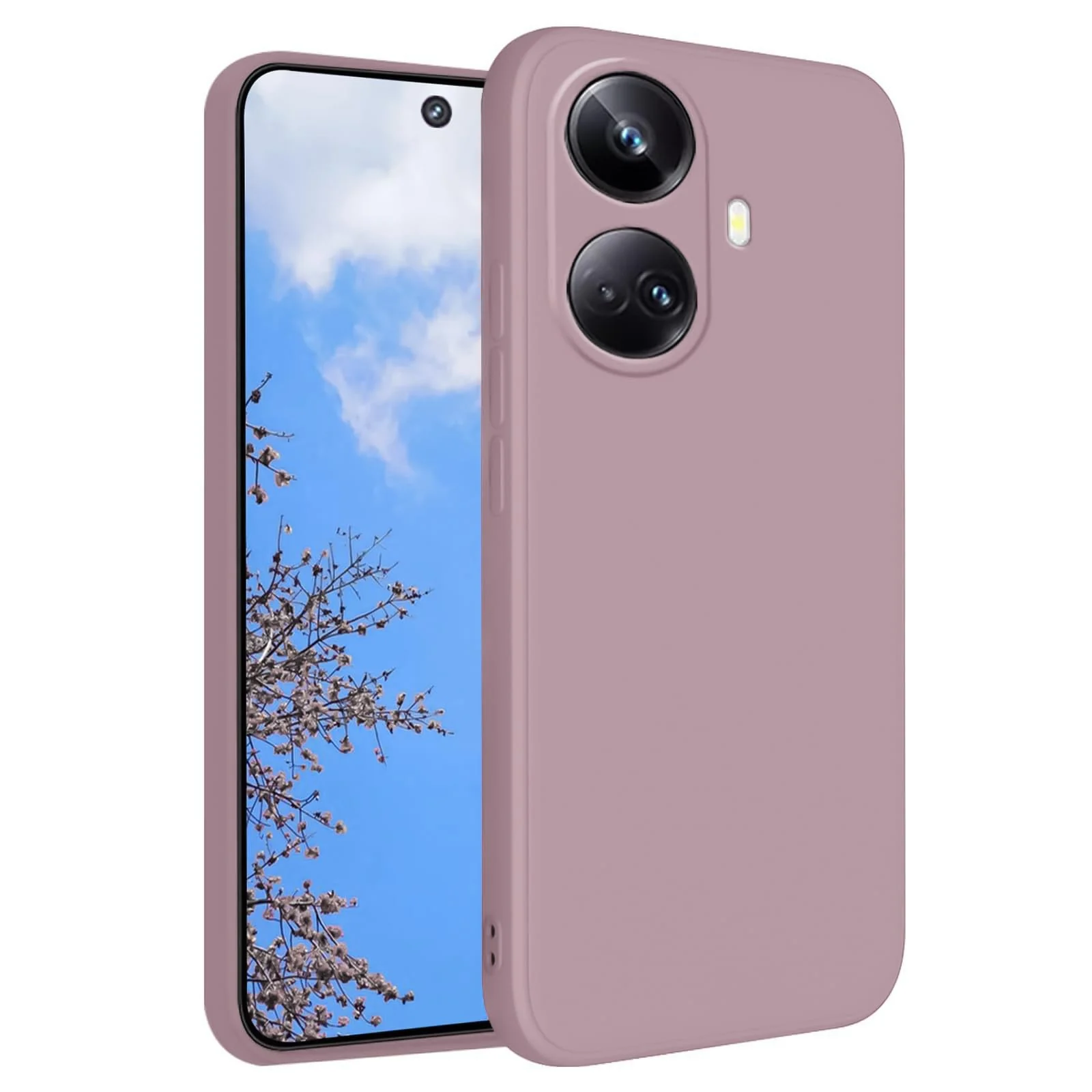 DL3 Mobilak Soft Silicone Gel Bumper Case for realme 10 pro plus - Cashmere