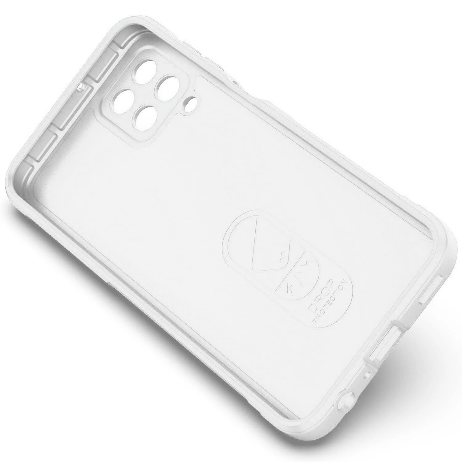 DL3 Mobilak Flexible Silicone and TPU Protective Case with Camera Protection for Samsung Galaxy M33 5G - White