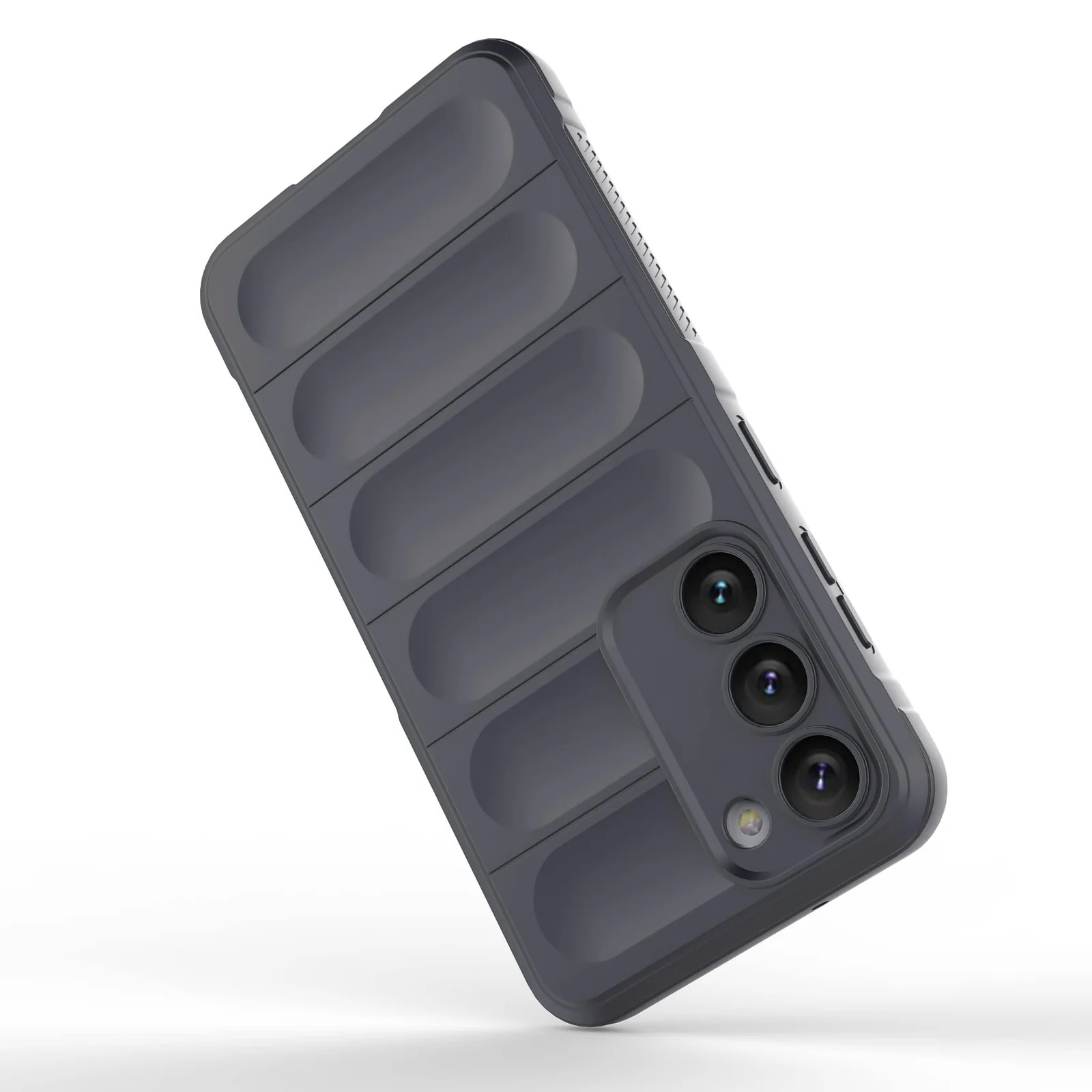 DL3 Mobilak Silicone Case for Samsung Galaxy S23+ Plus Heavy Duty Protective [Slim Fit] Shockproof Soft Flexible Protective Design Shock-Absorption TPU Cover With Camera Protection - Dark Gray
