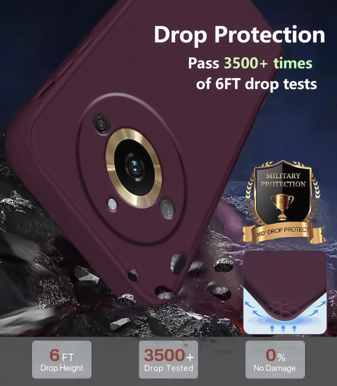 DL3 Mobilak Liquid Silicone Protective Case with Soft Microfiber Lining with Full Camera Protection for realme 11 Pro & realme 11 Pro+ Plus 5G - Wine Red