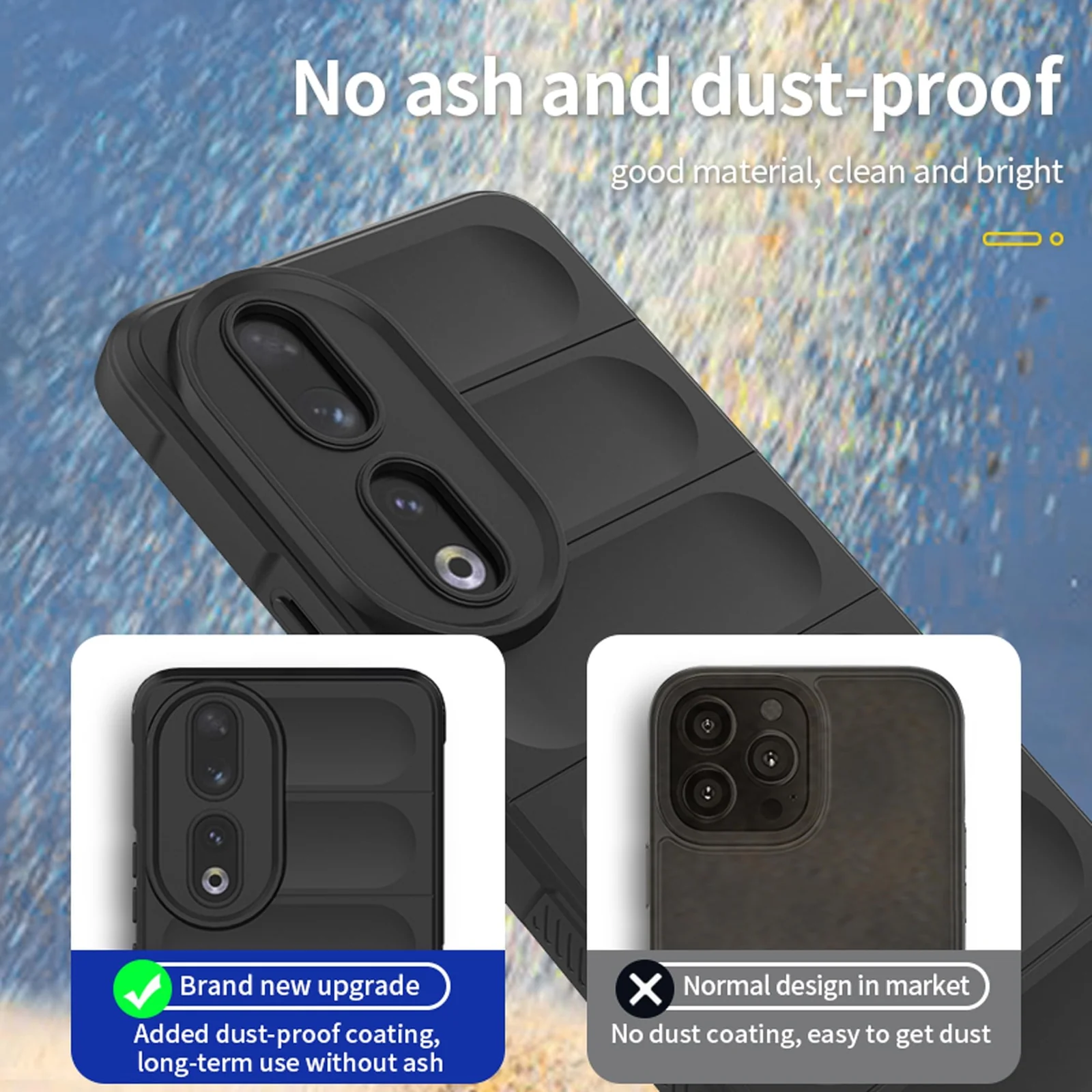DL3 Mobilak Rugged Protective Case for Honor 90 5G, Camera protection, Shock-absorbing protection, Non-slip grip - Black