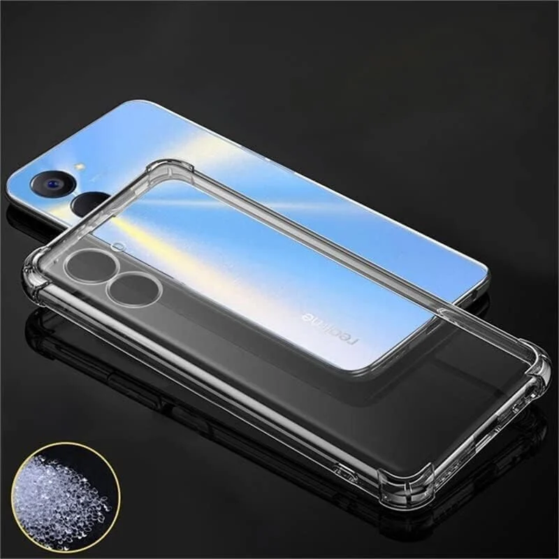 DL3 Mobilak Clear TPU Protective Case for (realme 10 4G) with Camera Protection and Shockproof Design - Clear