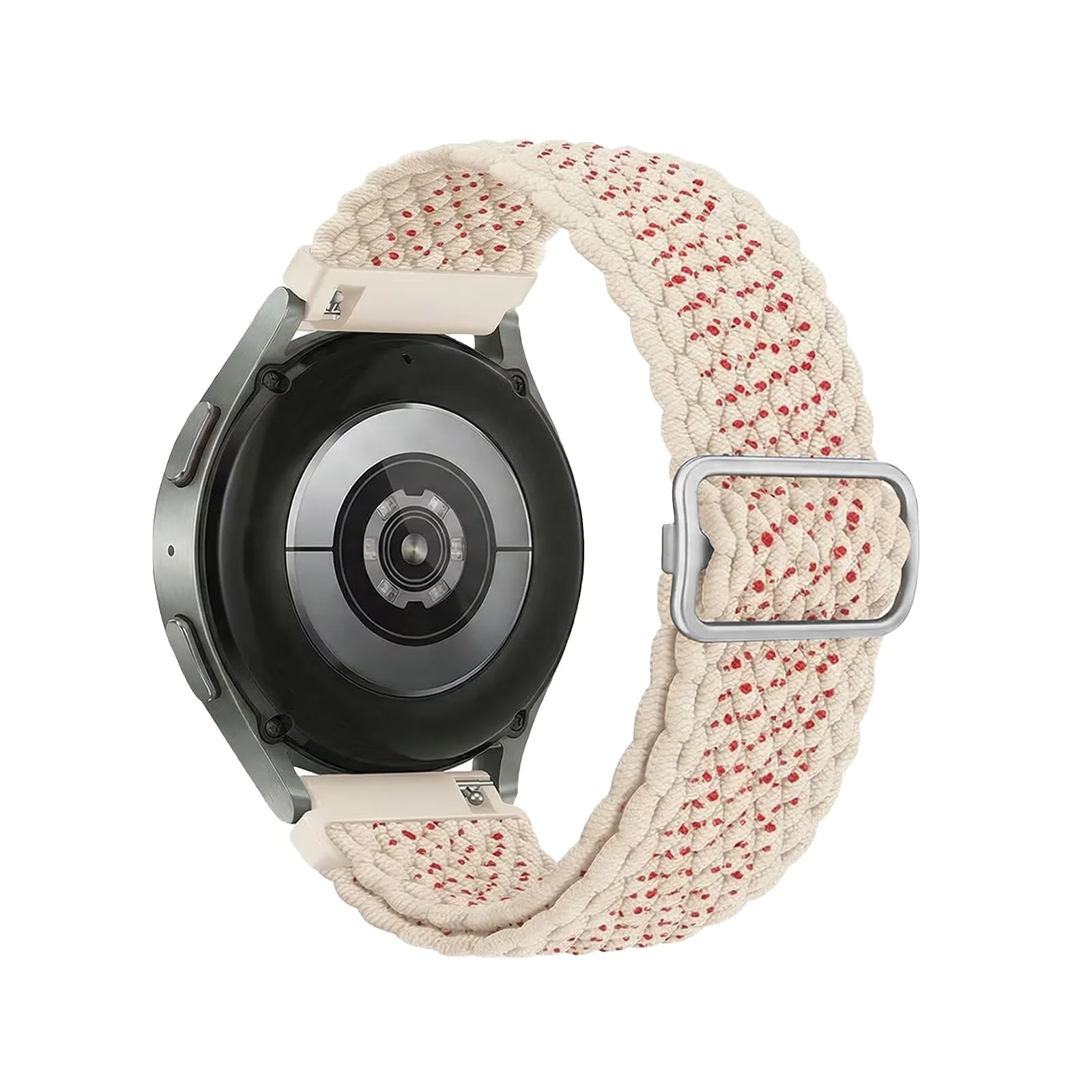 DL3 Mobilak 22mm Stretchy Nylon Strap For Xiaomi Redmi Watch 5 Active/5 Lite/Samsung Galaxy Watch 46mm/Watch 3 45mm/Gear S3/Huawei watch GT6 GT5 GT4 46MM/GT2E/GT6 Pro/GT 5 Pro, Braided Band - Starlight Speckled