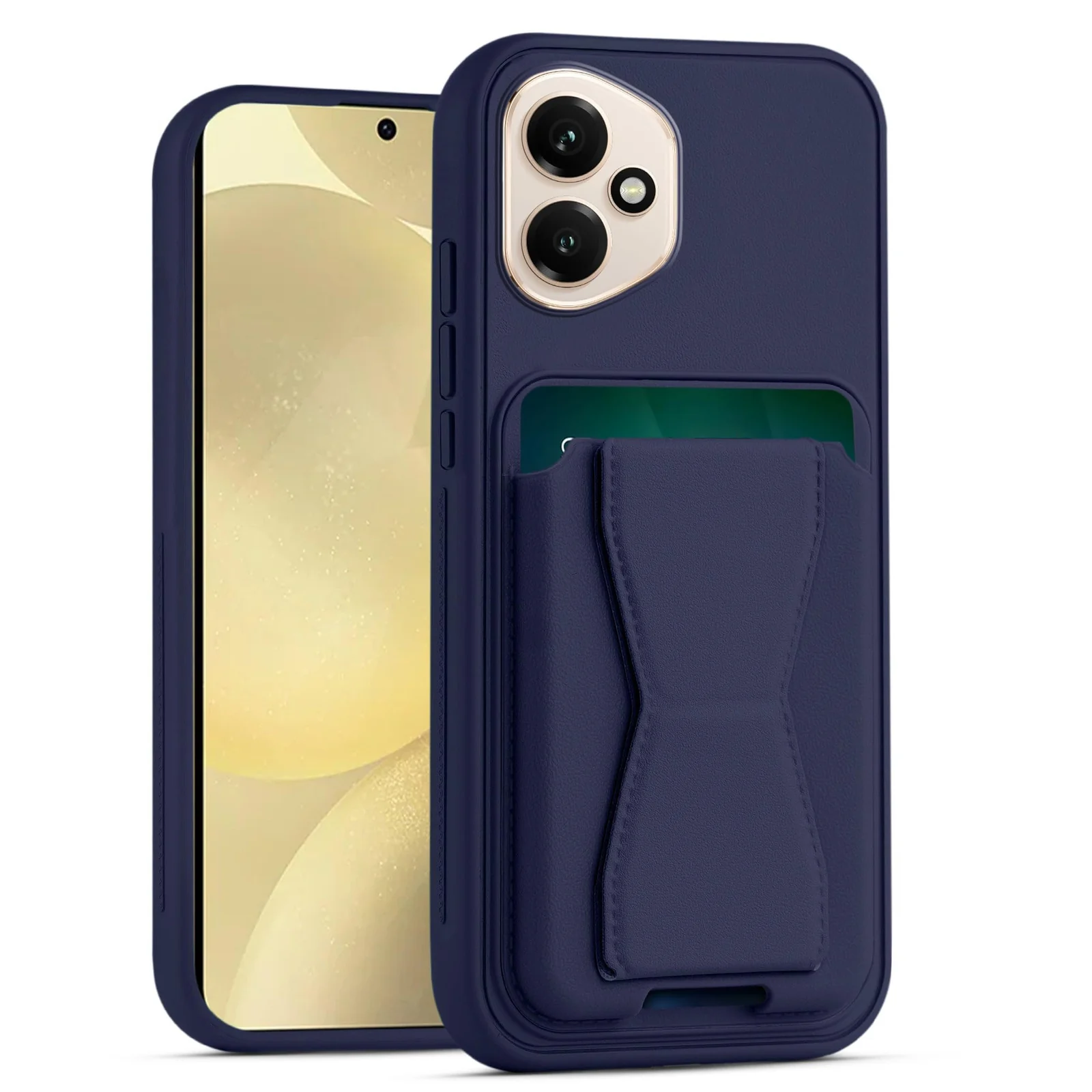 DL3 Mobilak Leather Wallet Case with Card Slot for Honor 400 5G with Camera Protection and Shockproof Design