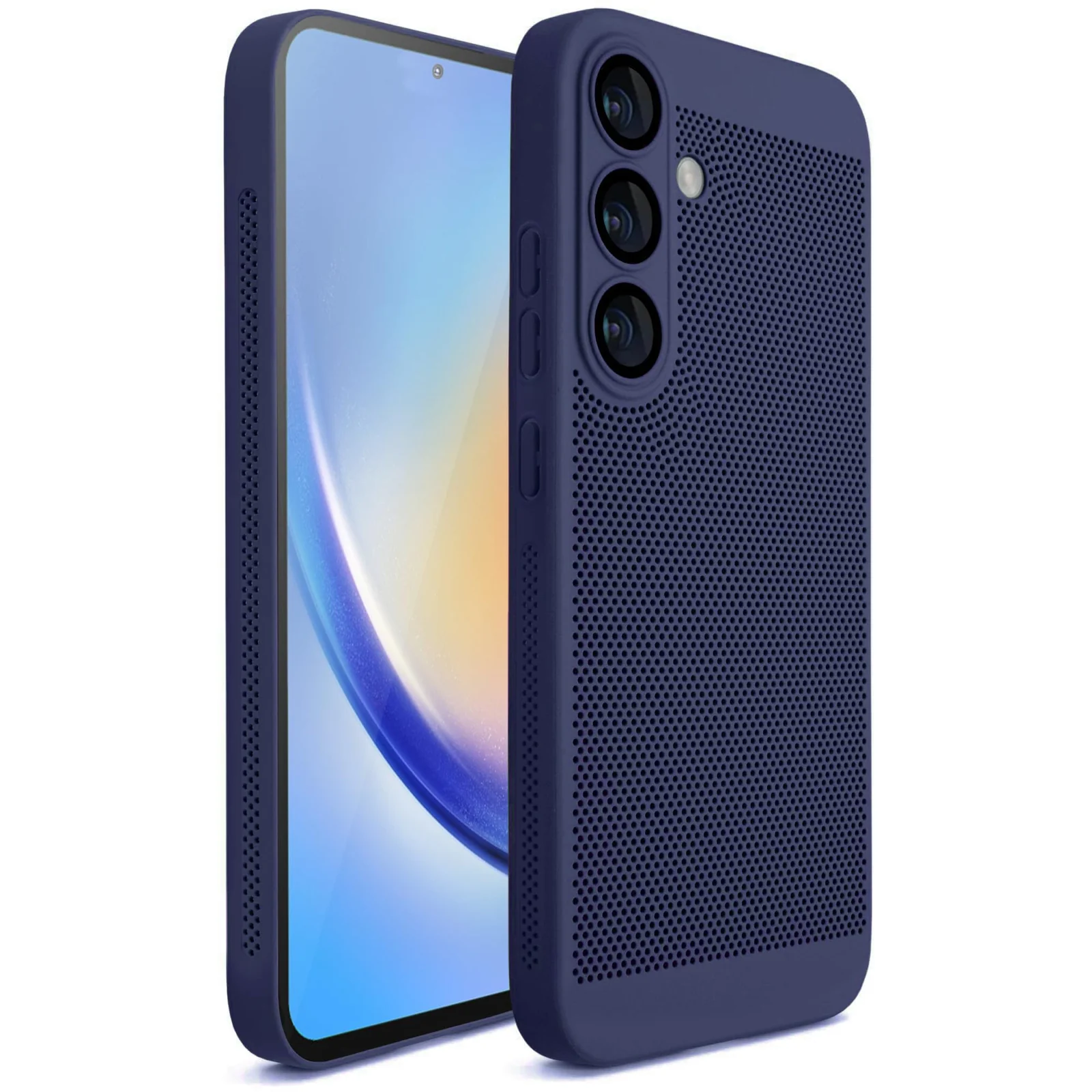 DL3 Mobilak Protective Phone Case for Samsung Galaxy A23 5G / 4G, Supports wireless charging, Camera protection, Shock-absorbing protection - Blue
