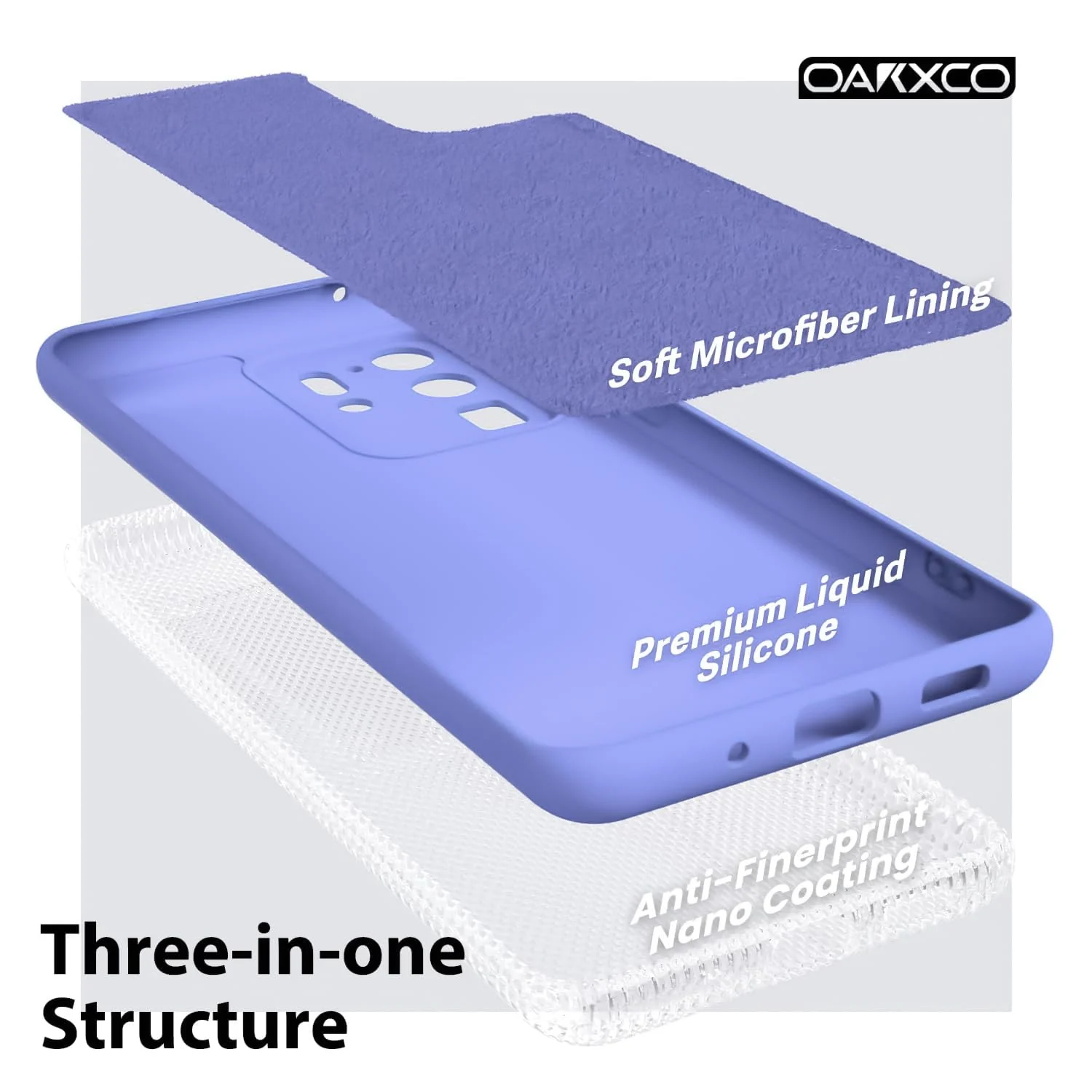 "DL3 Mobilak Liquid Silicone Case for Samsung Galaxy Note 20 5G (6.7""), Shock-absorbing protection, Scratch-resistant surface, Soft microfiber lining - Baby Blue"
