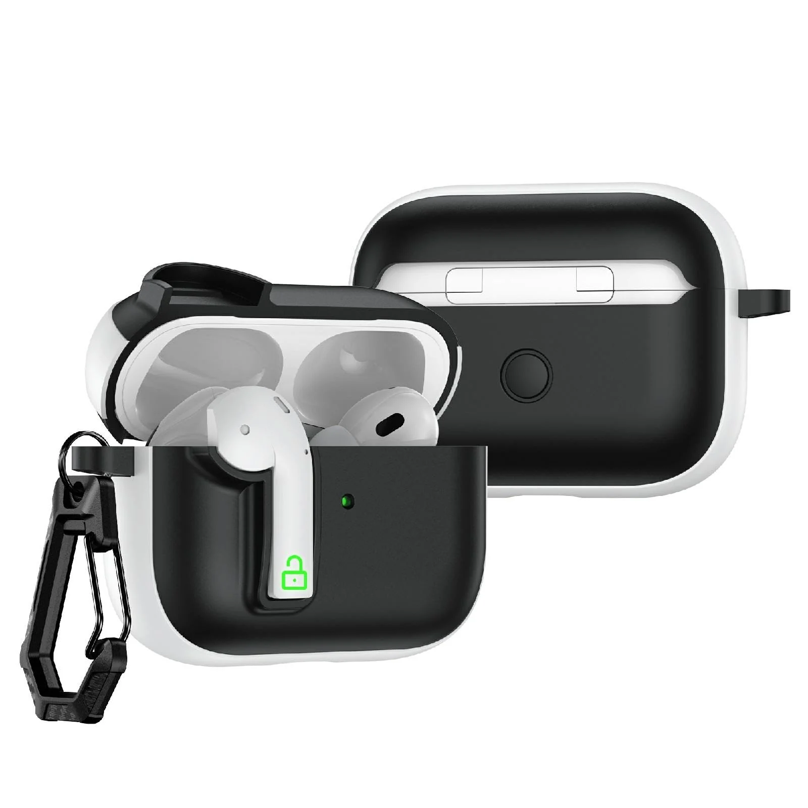 DL3 Mobilak Compatible with AirPods Pro 2/1 Gen Case with Lock, Funny Cute Case Cover, Shockproof Protective Cover for Airpod Pro 2nd/1st Generation (2019/2022/2023) with Keychain