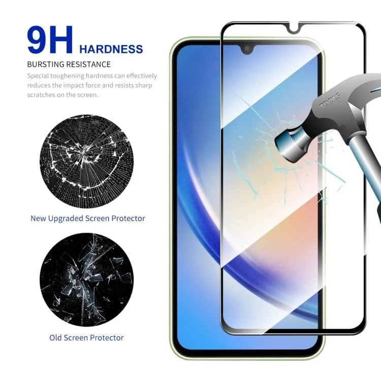 DL3 Mobilak 5D Full Glass Screen Protector For Samsung Galaxy A22 4G / Samsung M32 4G Black Frame - Clear