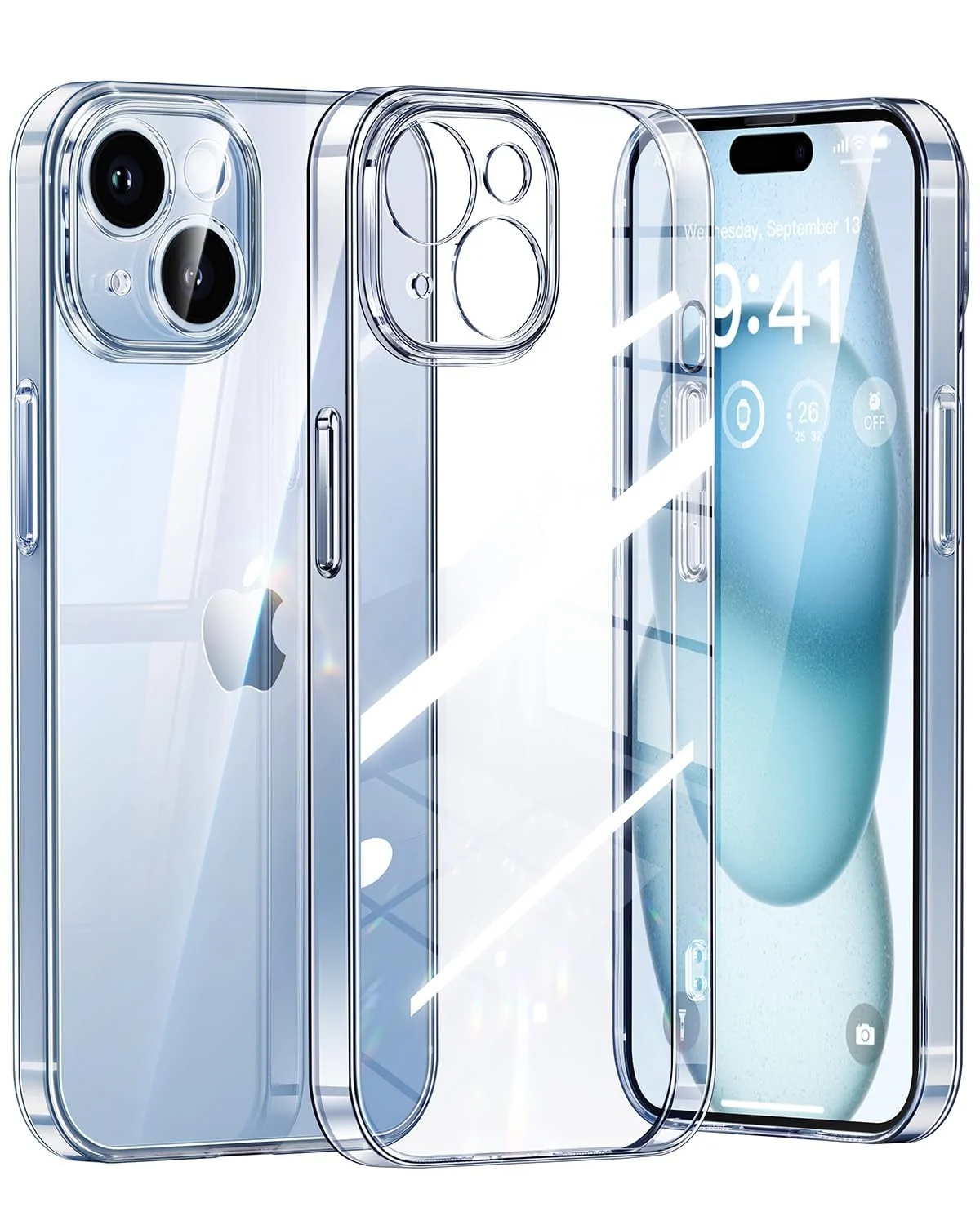 DL3 Mobilak Clear TPU Protective Case for iPhone with Camera Protection and Shockproof Design - Clear